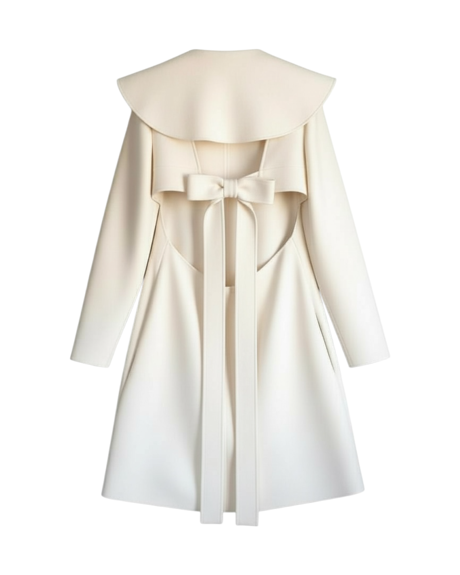 Valentino Ruffle Collar Sheath Dress