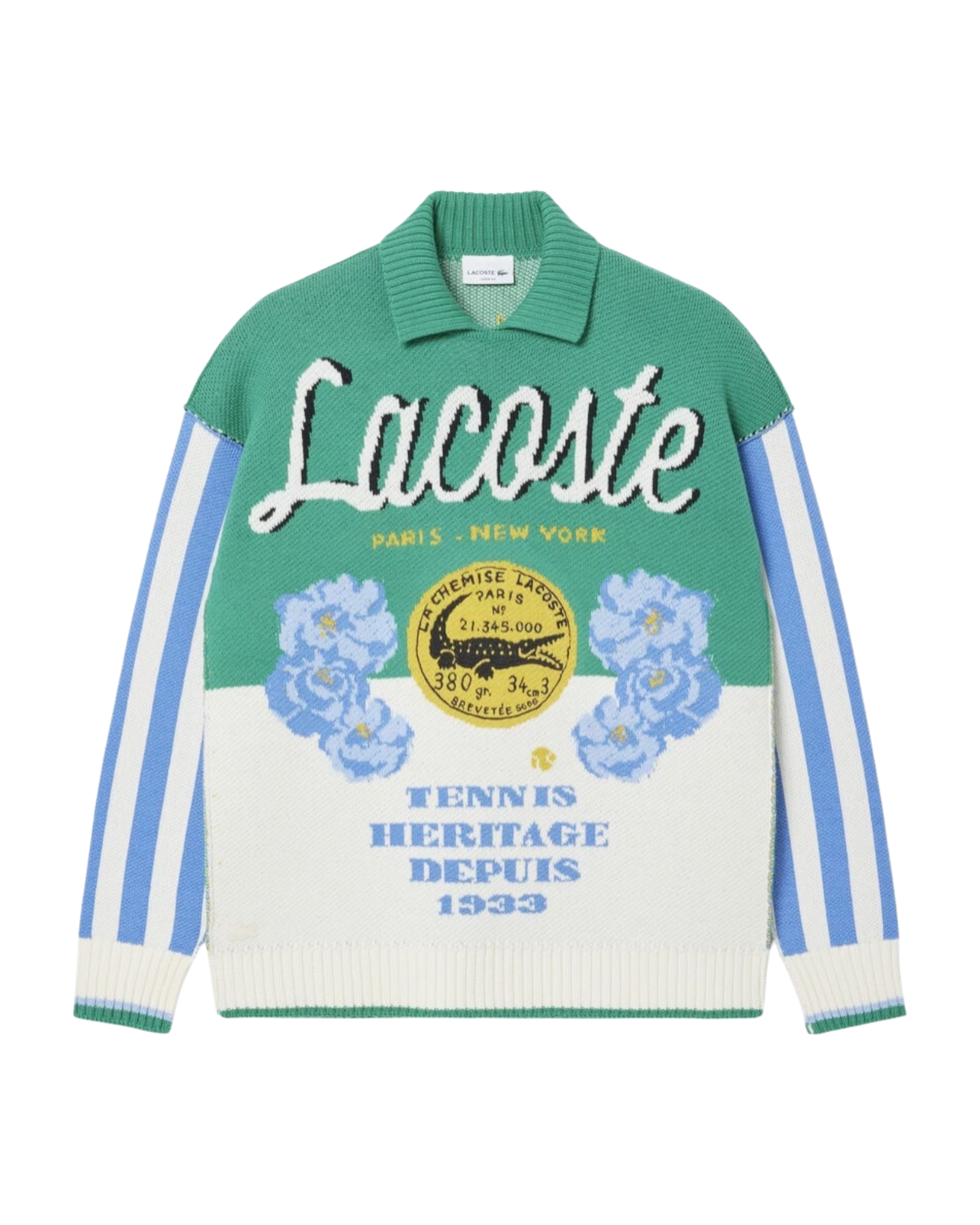 Lacoste Runway Multicolor Loose-Fit Sweater
