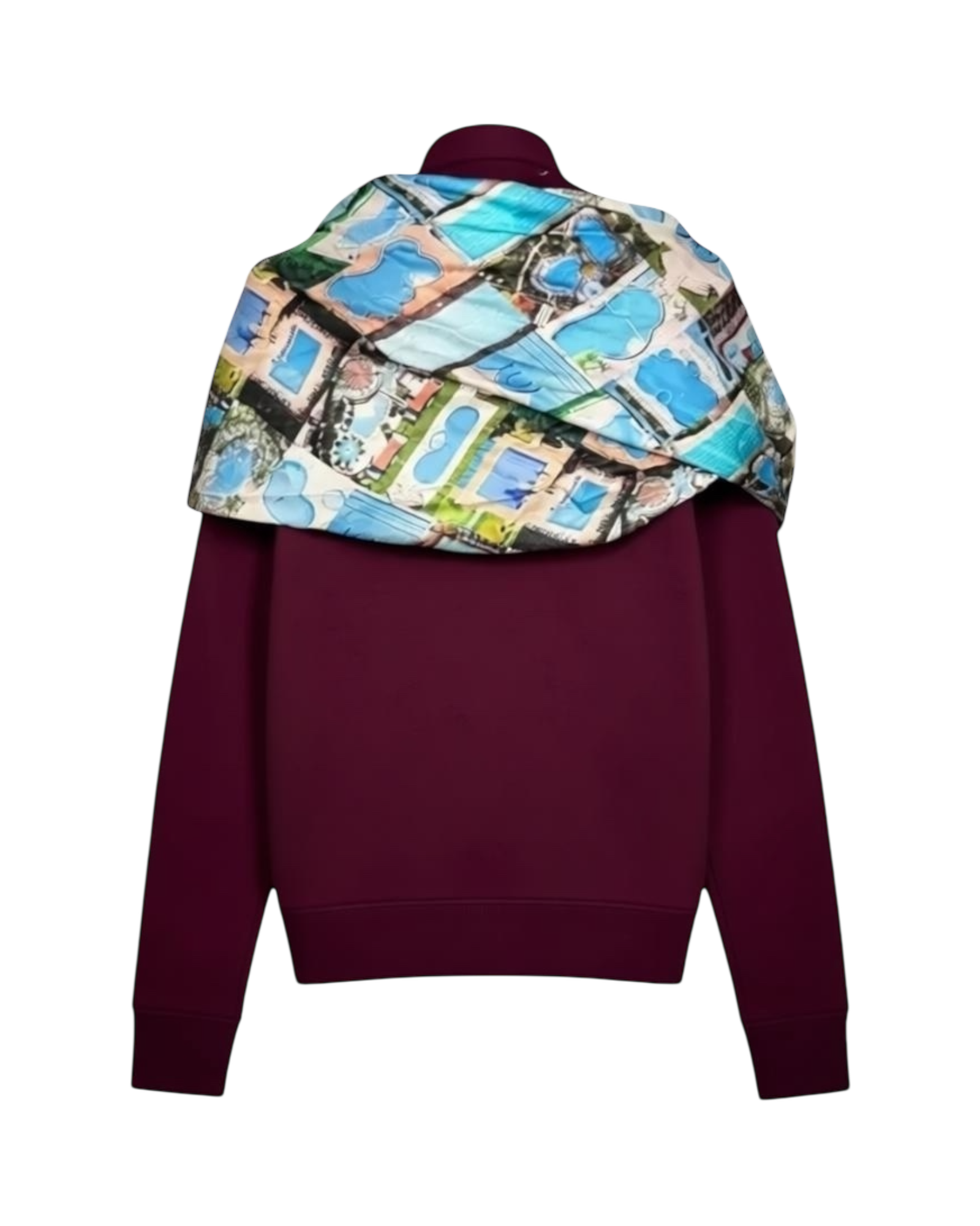 Maison Margiela Wool Scarf Distressed Cardigan