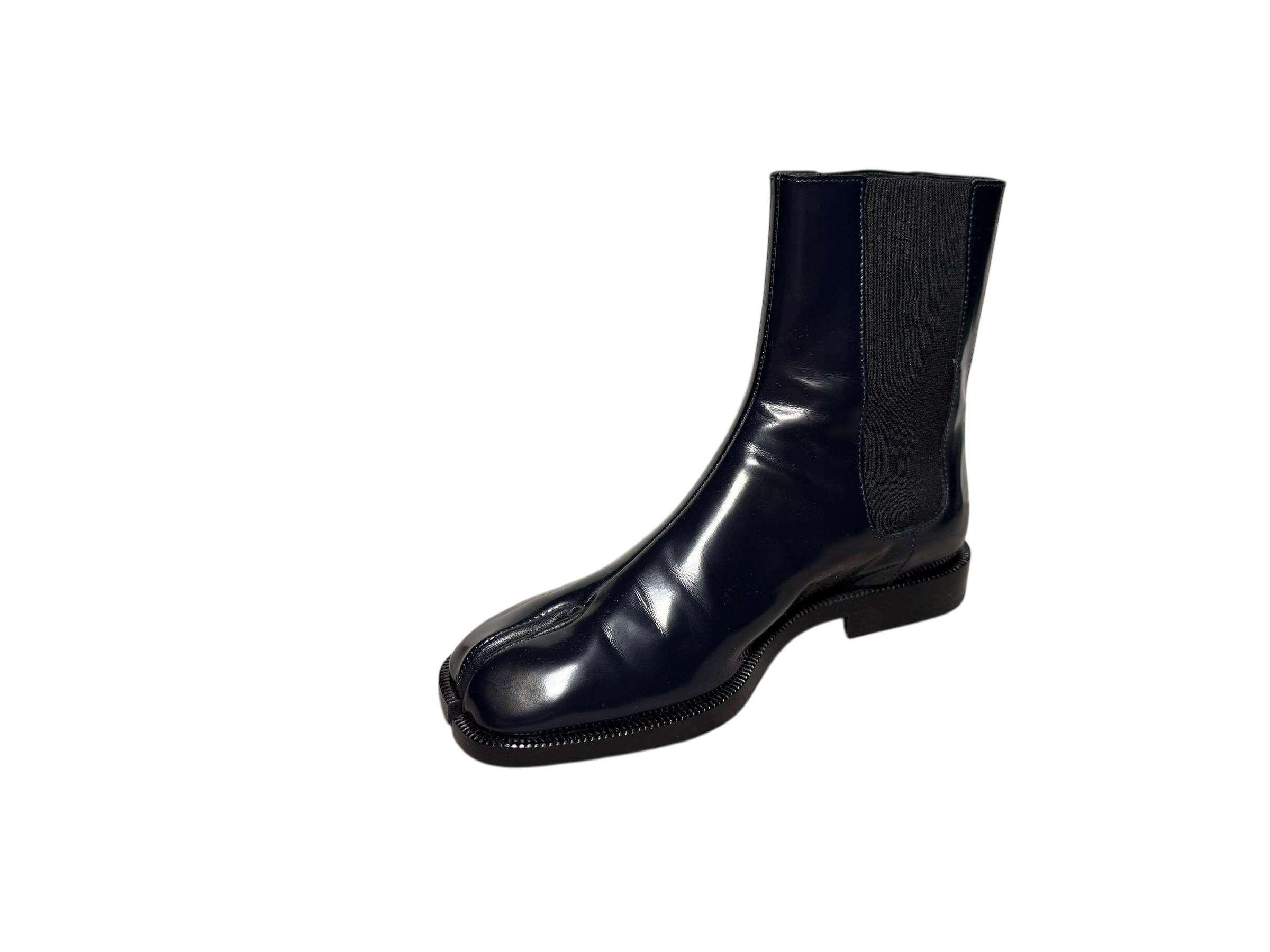 Maison Margiela Patent Leather Tabi Ankle Boot