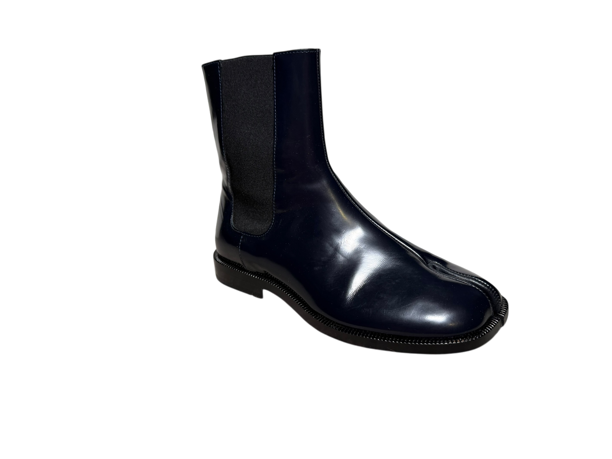 Maison Margiela Patent Leather Tabi Ankle Boot