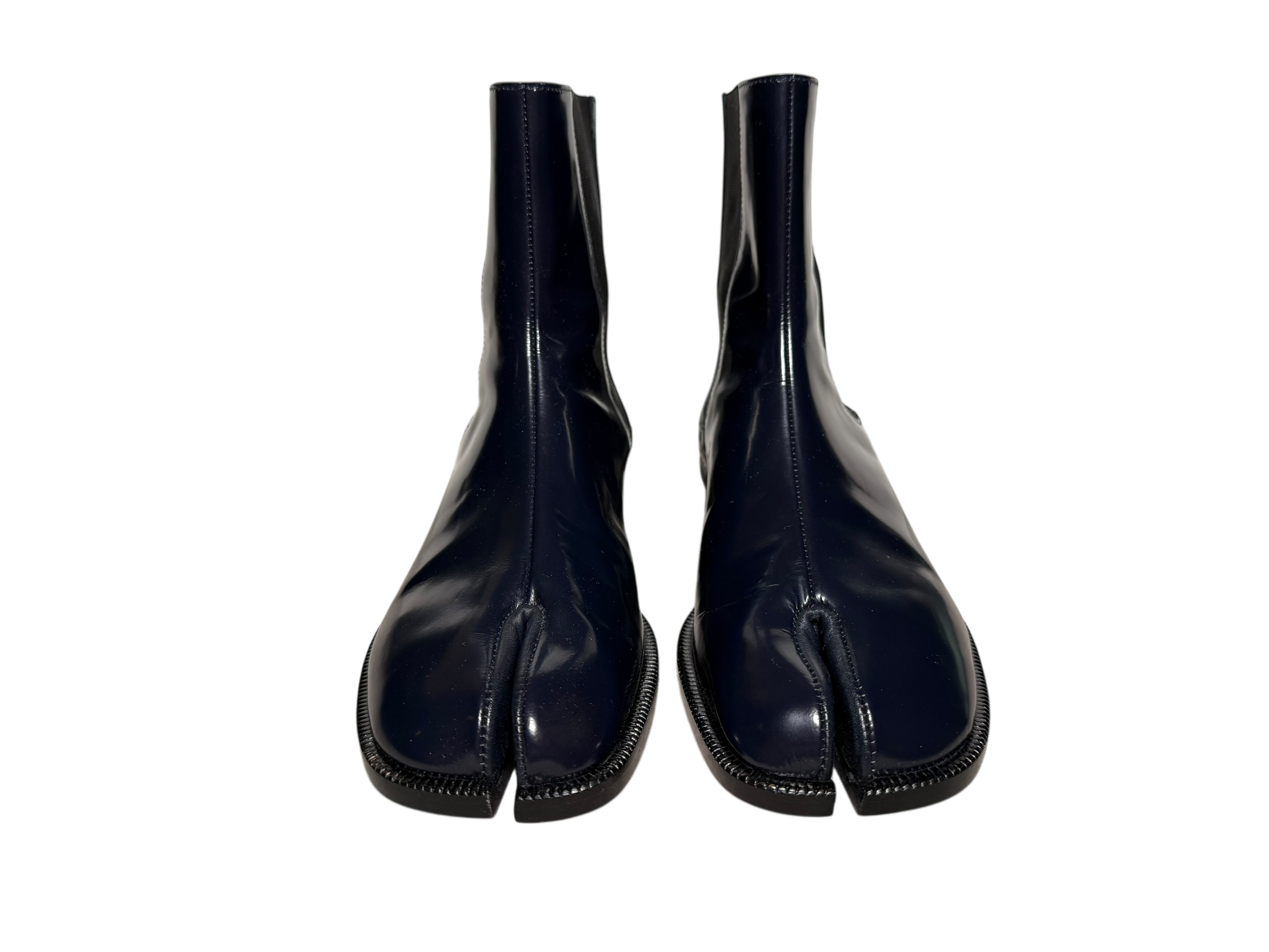 Maison Margiela Patent Leather Tabi Ankle Boot