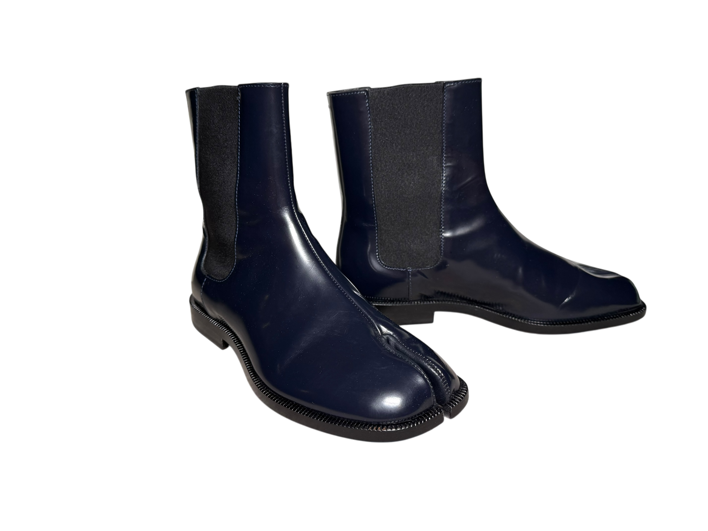 Maison Margiela Patent Leather Tabi Ankle Boot