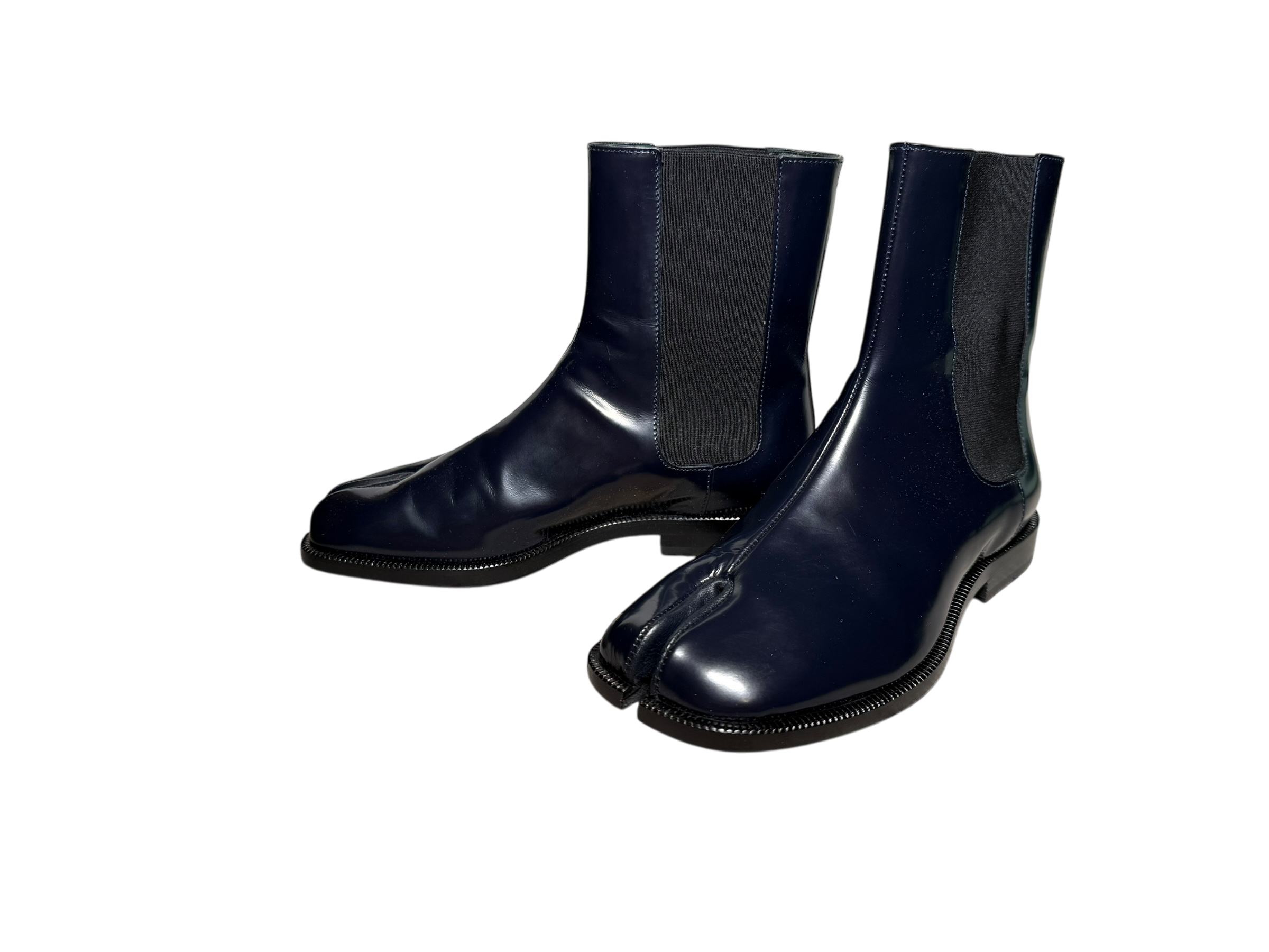 Maison Margiela Patent Leather Tabi Ankle Boot
