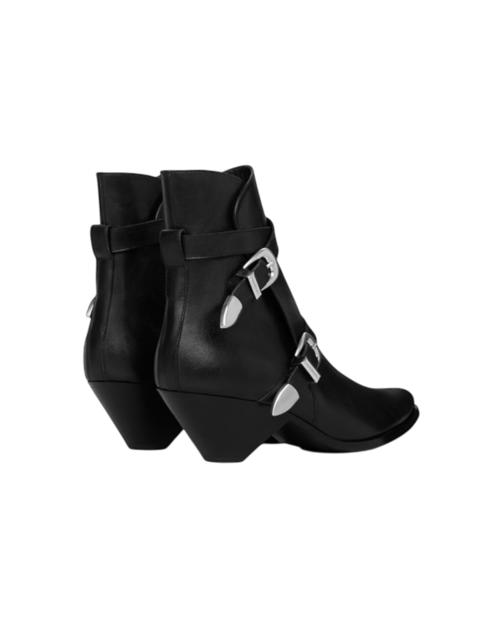 Celine Double Buckle Zipped Boots