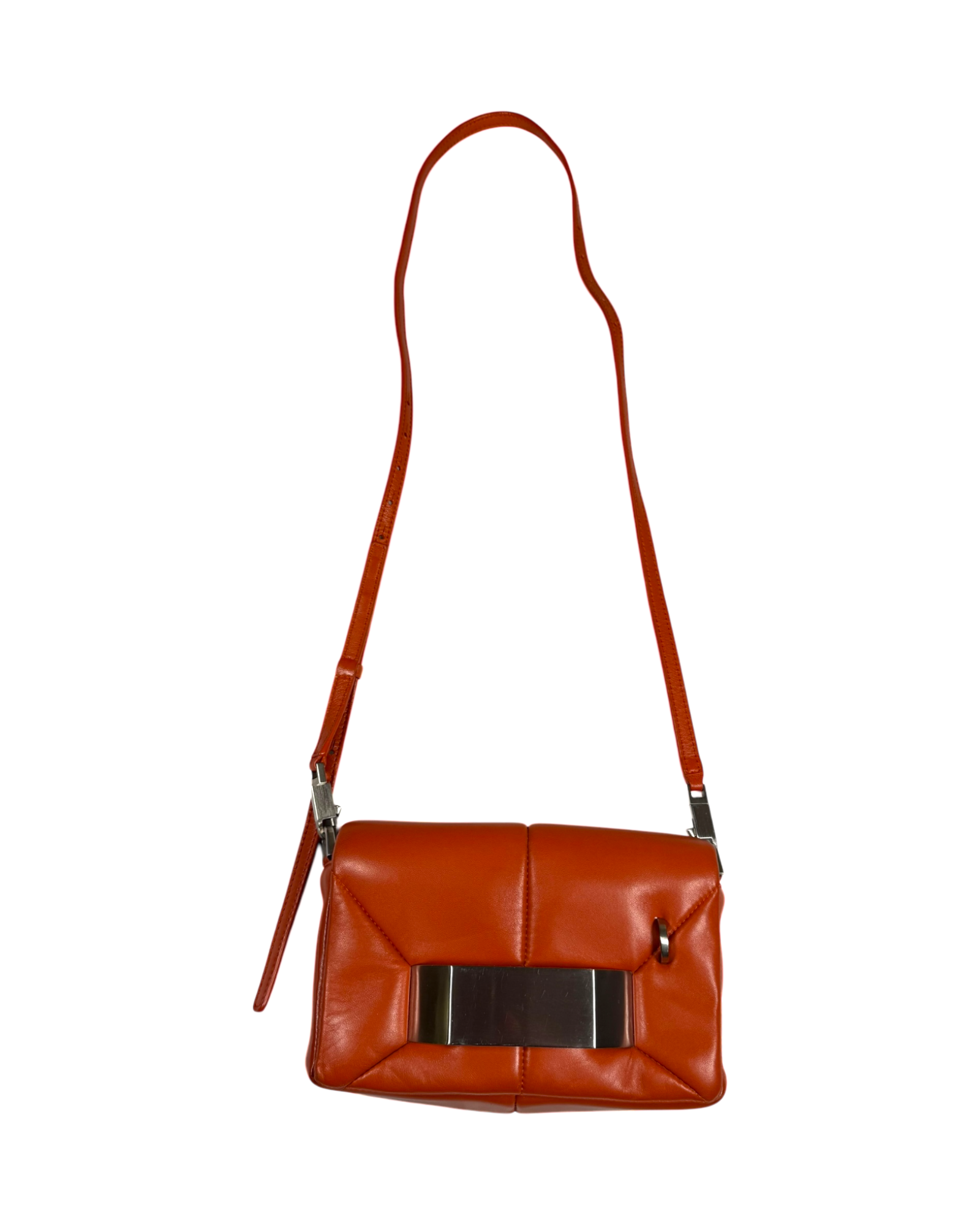 Rick Owens Griffin Leather Messenger Bag