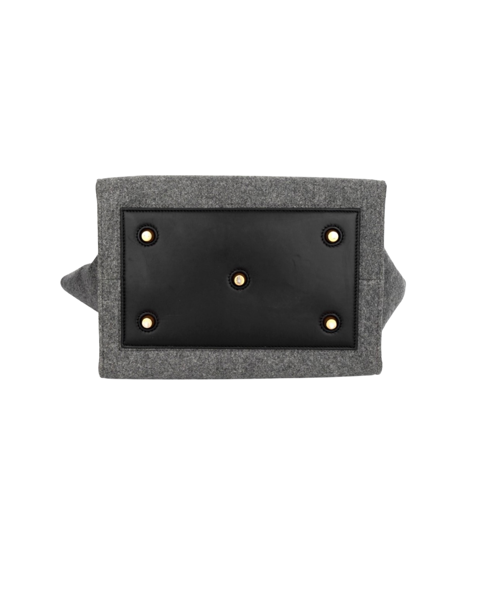 Celine Tie Bag in Felt & Calfskin Leather