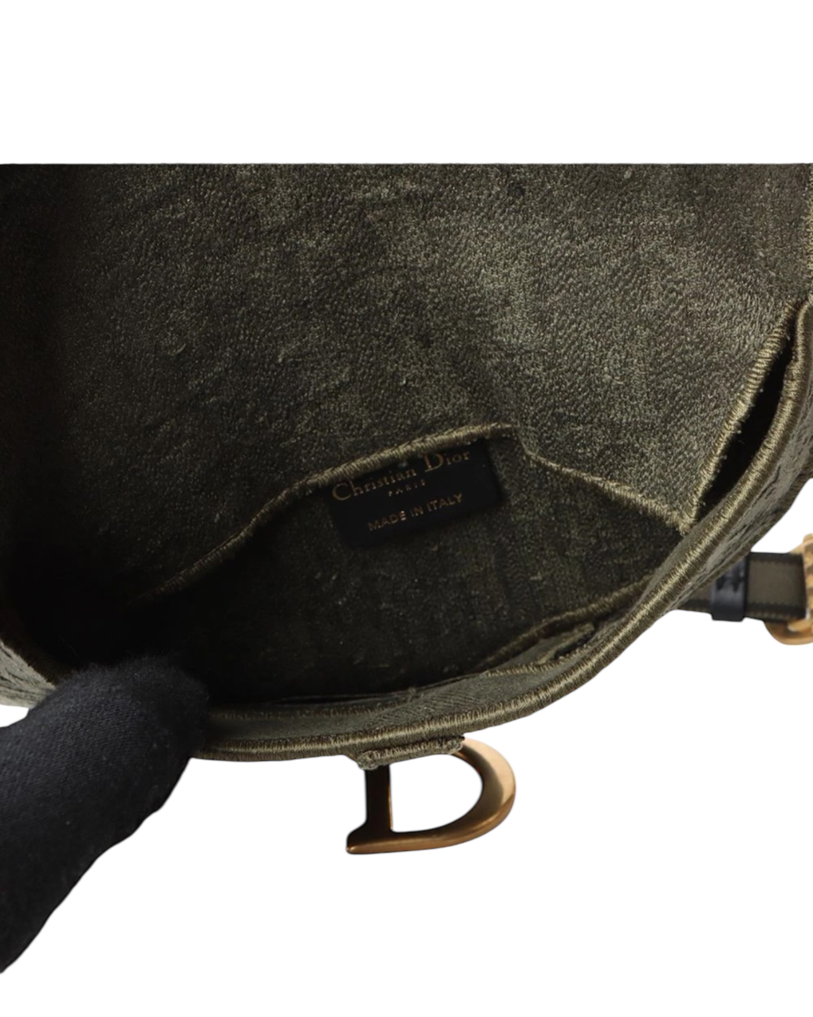 Dior Saddle Belt Bag in Khaki Green Oblique Canvas