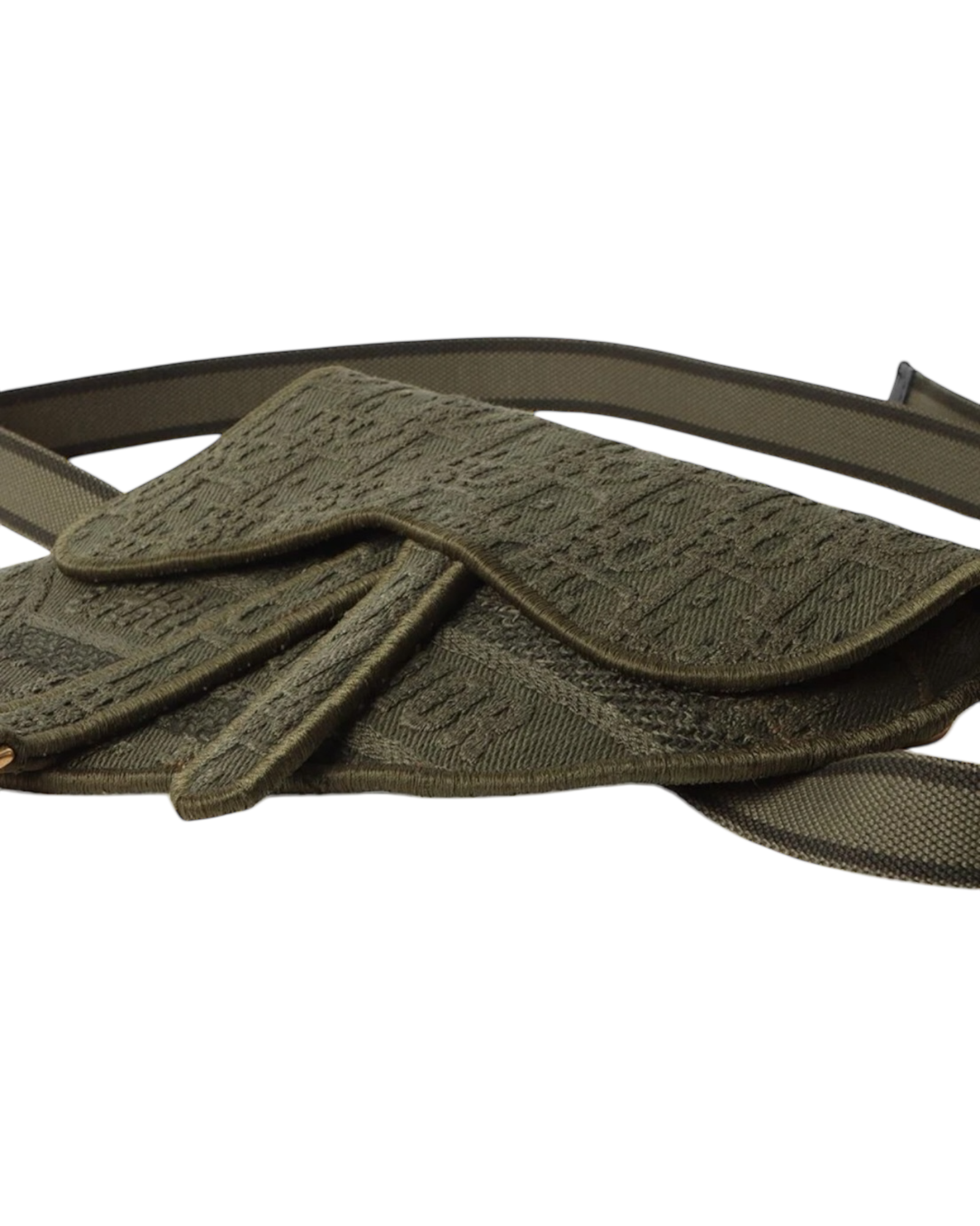 Dior Saddle Belt Bag in Khaki Green Oblique Canvas