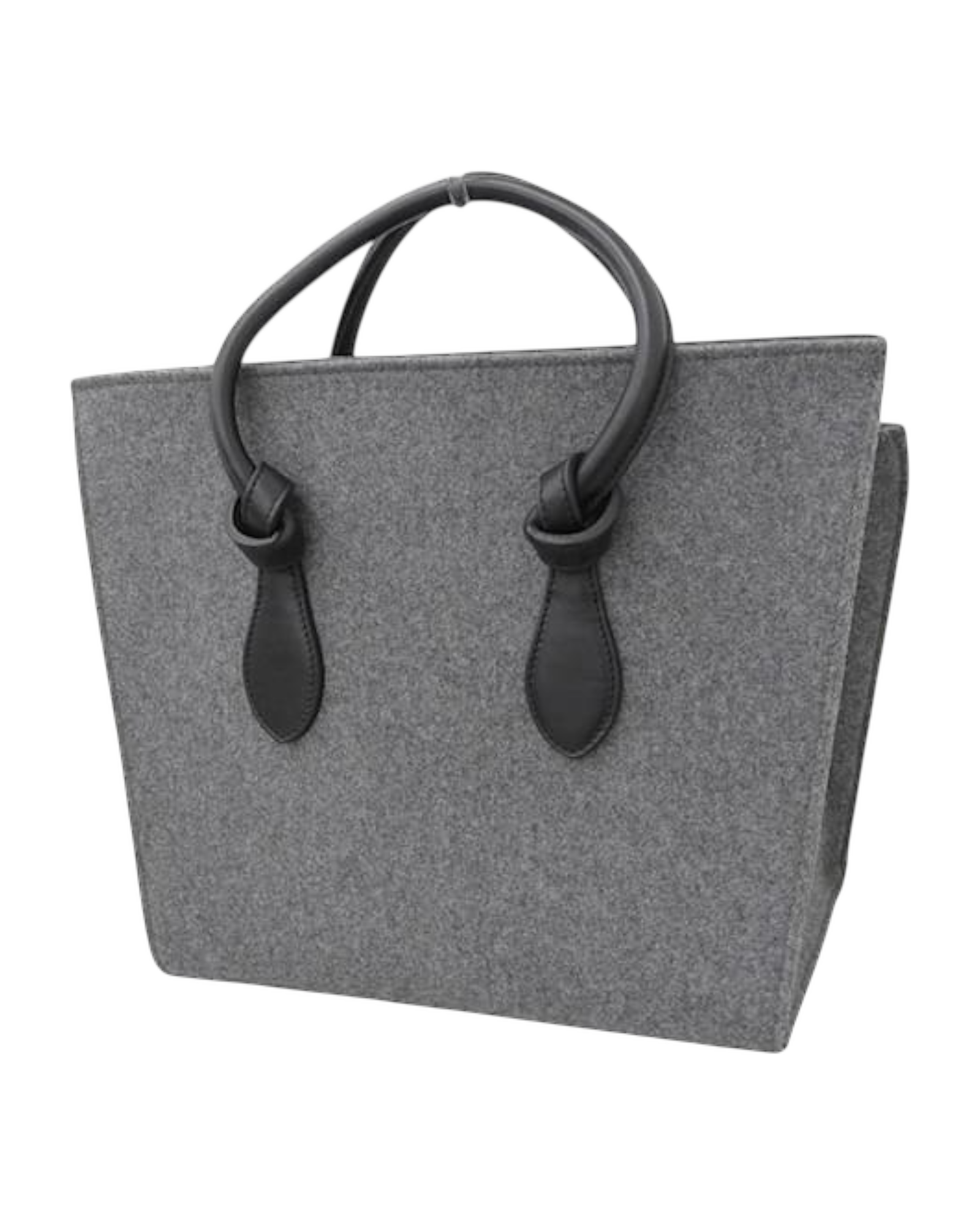 Celine Tie Bag in Felt & Calfskin Leather