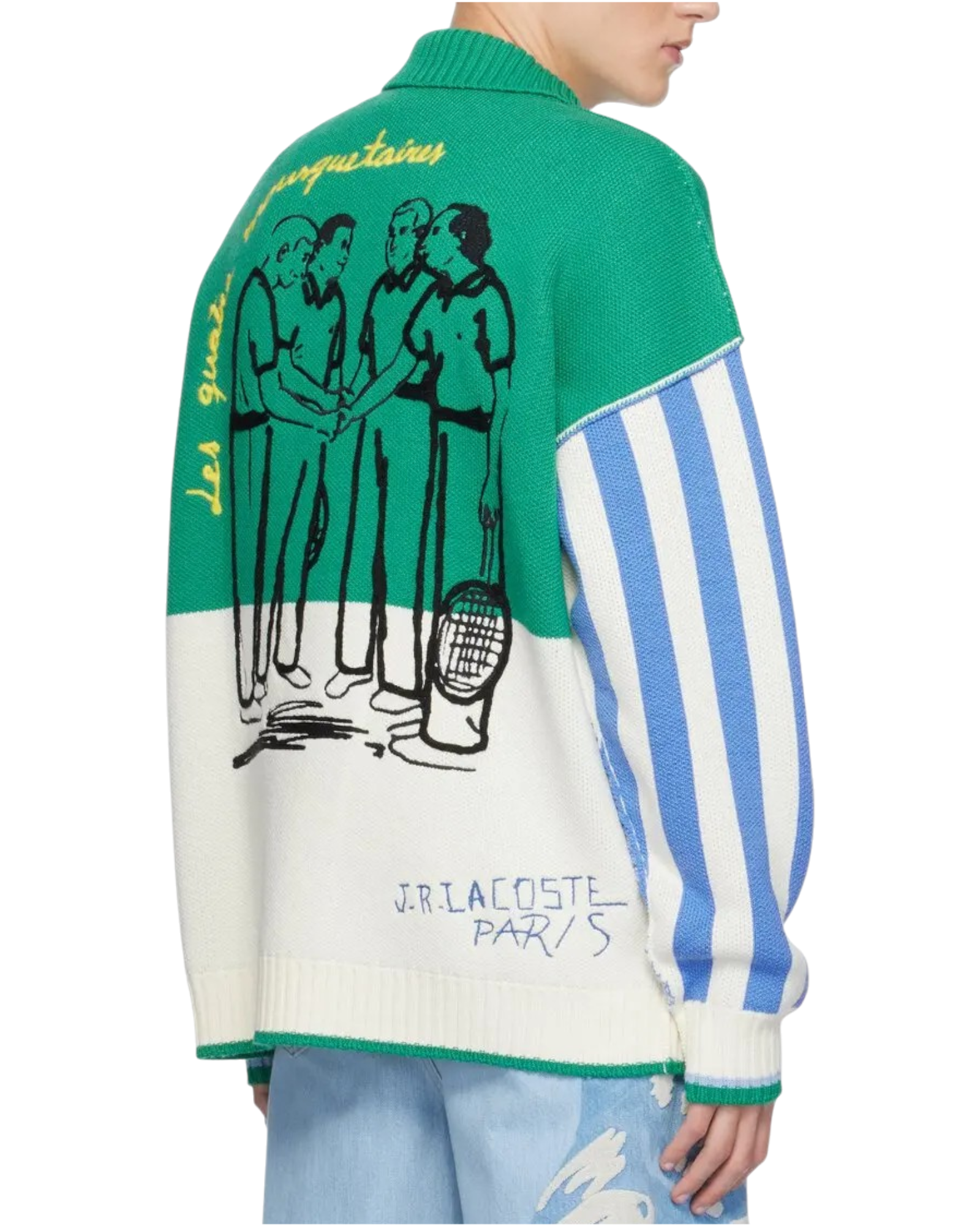 Lacoste Runway Multicolor Loose-Fit Sweater