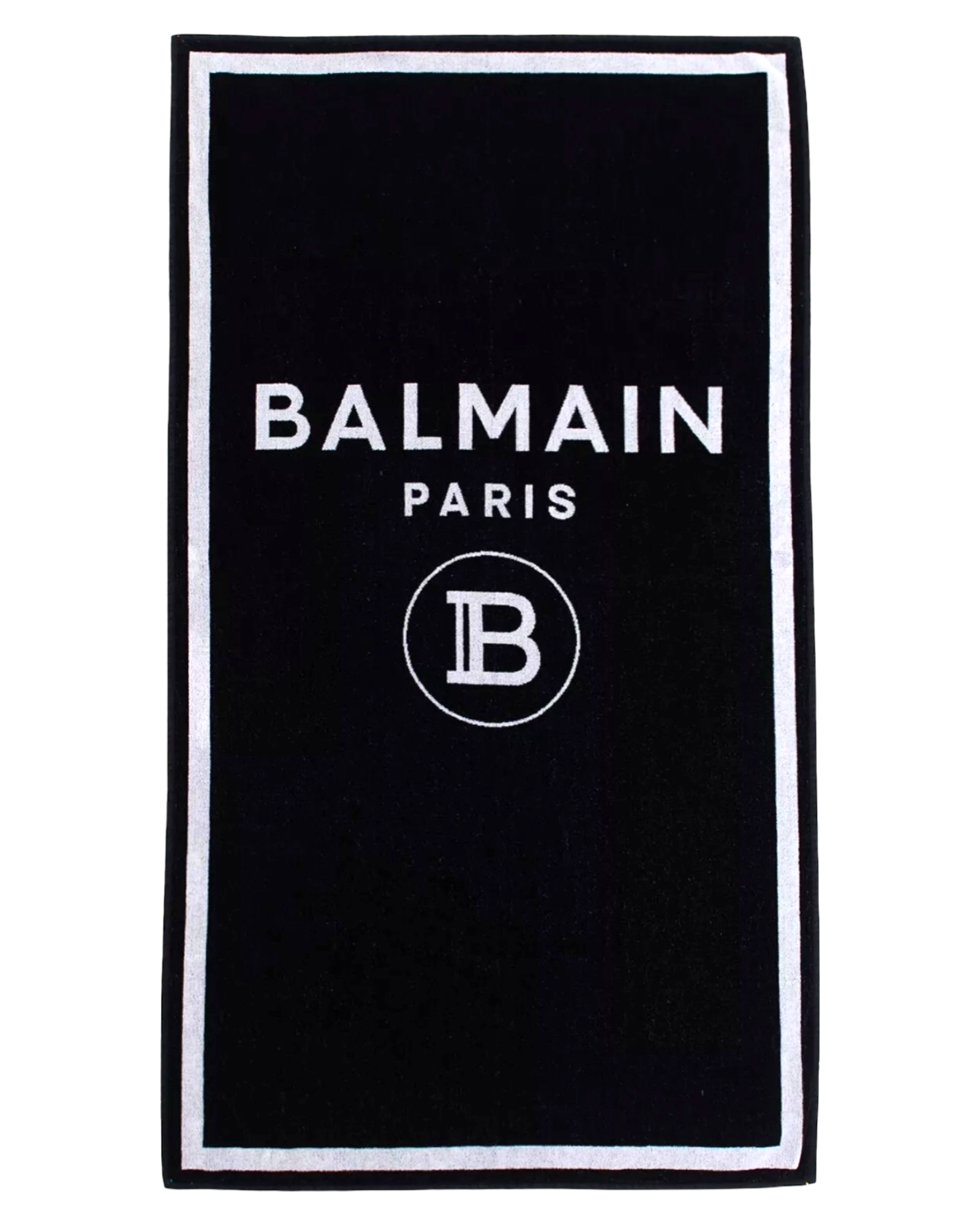 Balmain Paris Black Beach Towel