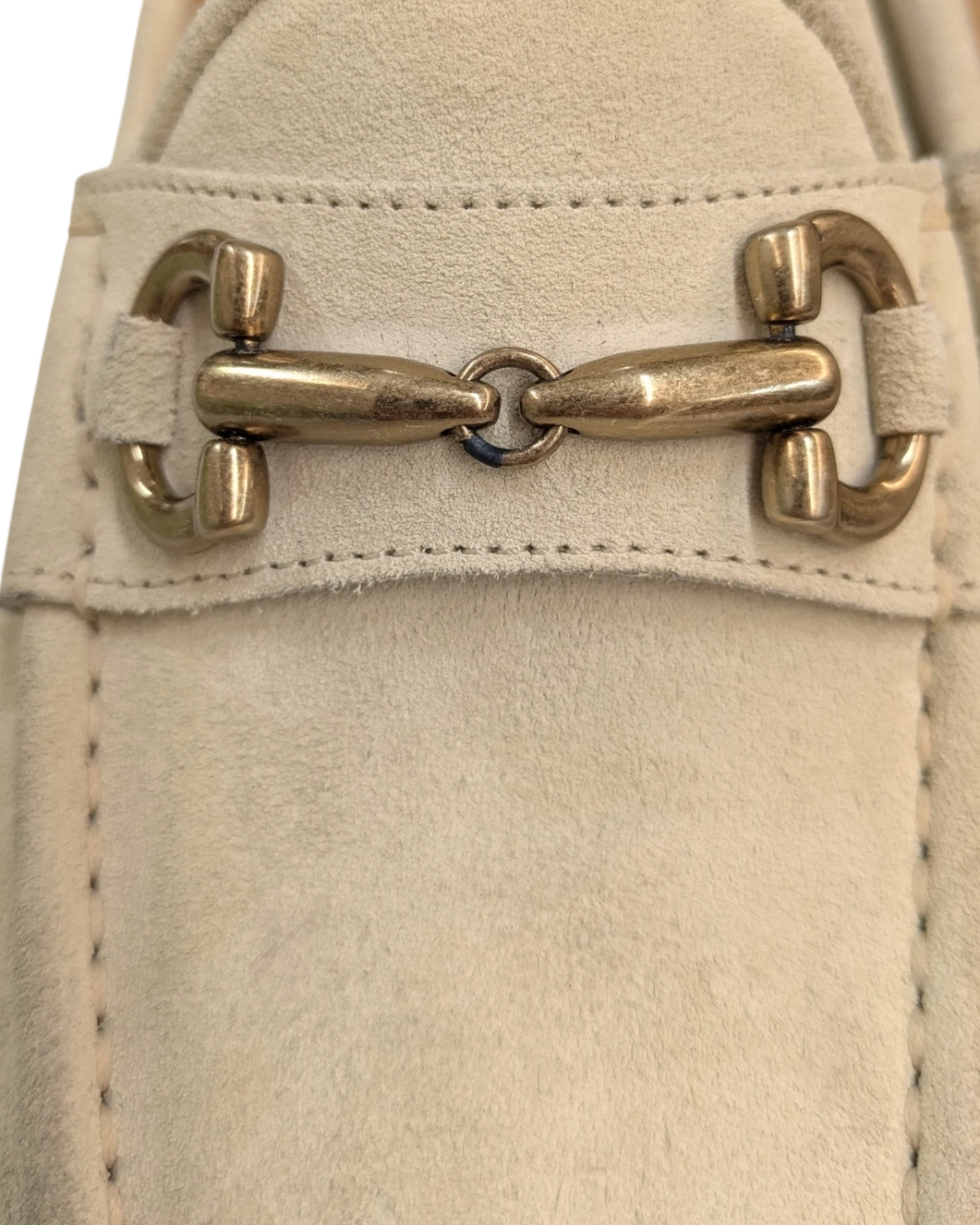 Brunello Cucinelli Suede Horsebit Loafer in Beige