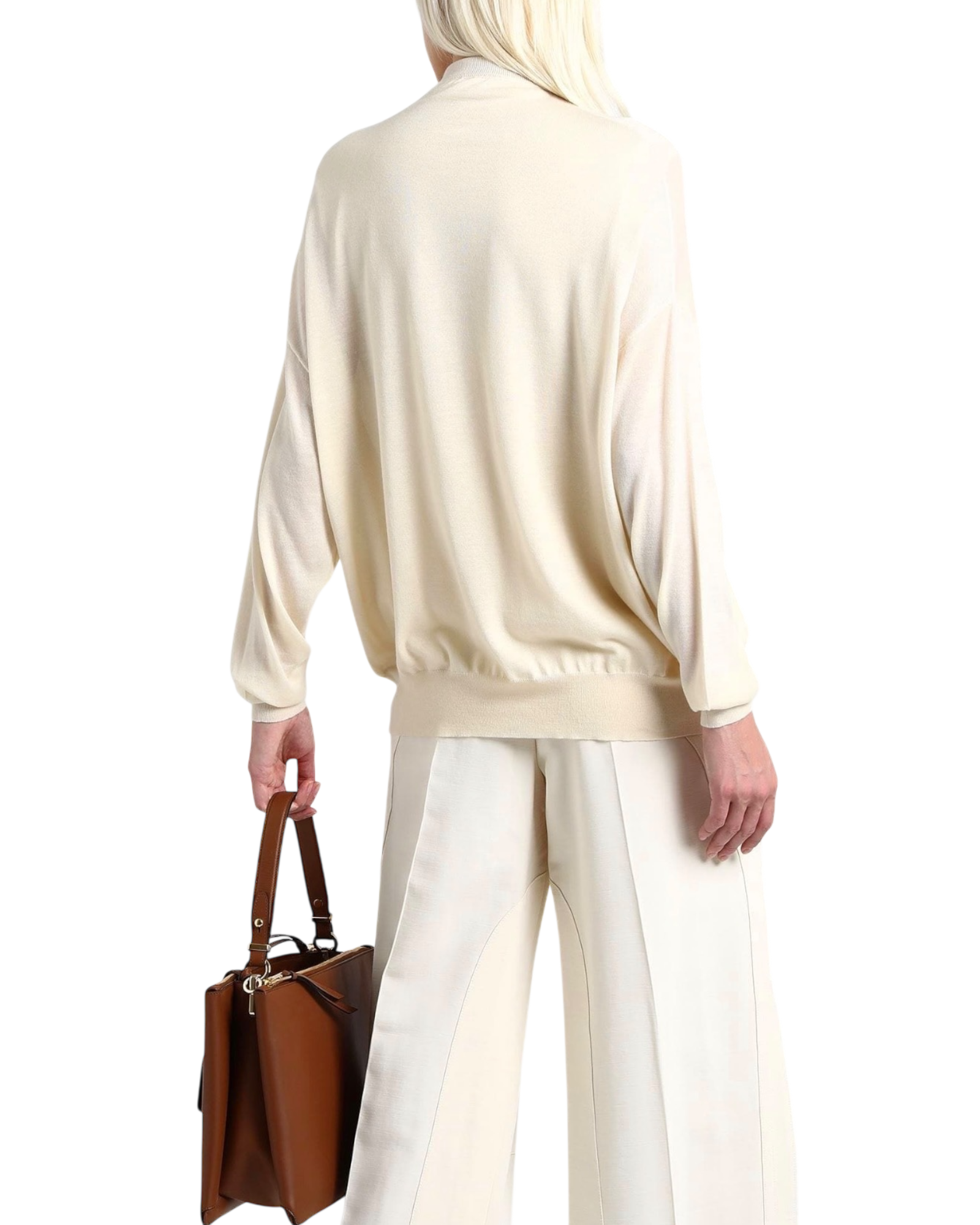 Celine FW18 Cashmere Mock-Neck Button Cardigan