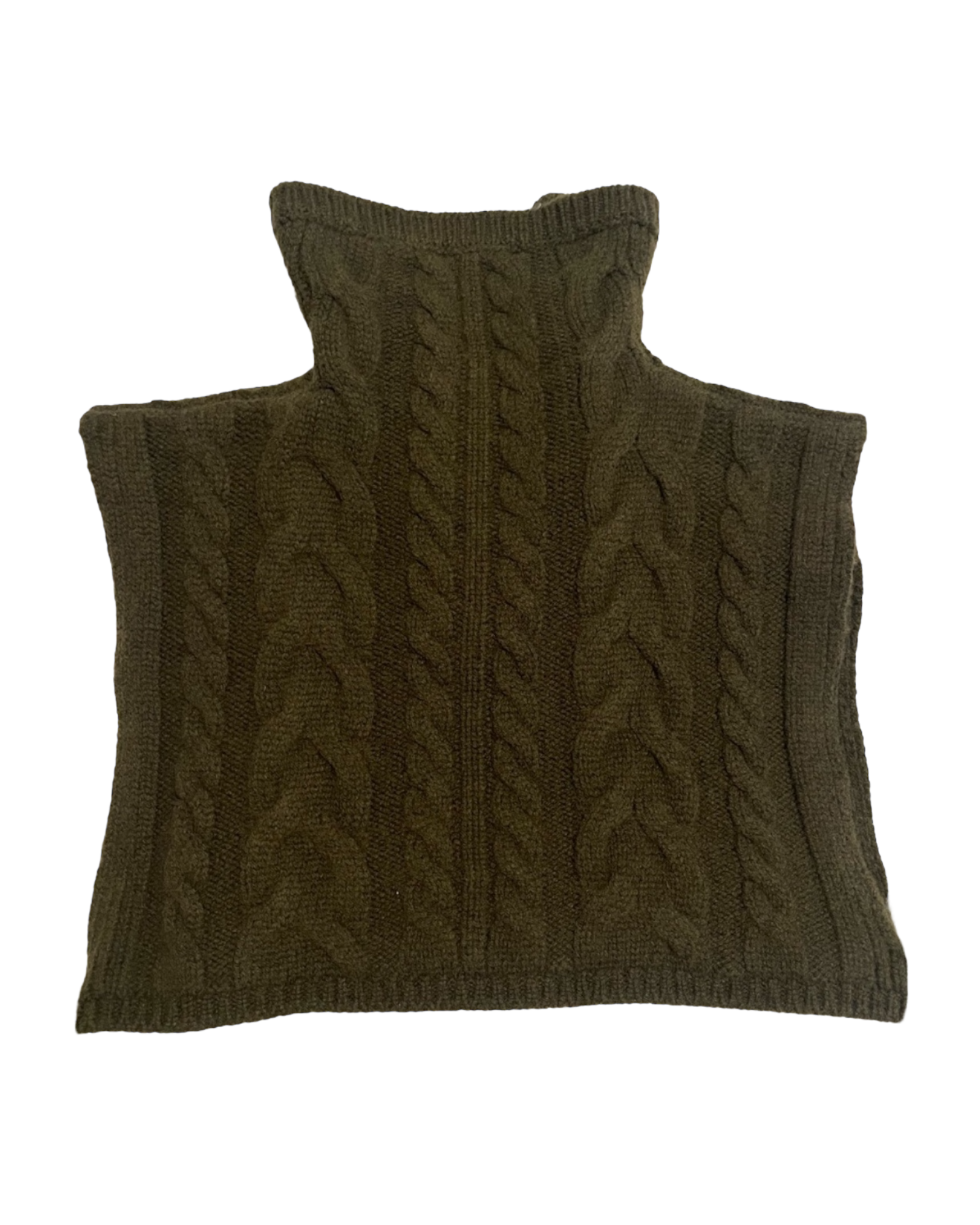 Etro Cropped Cable-knit Vest in Green
