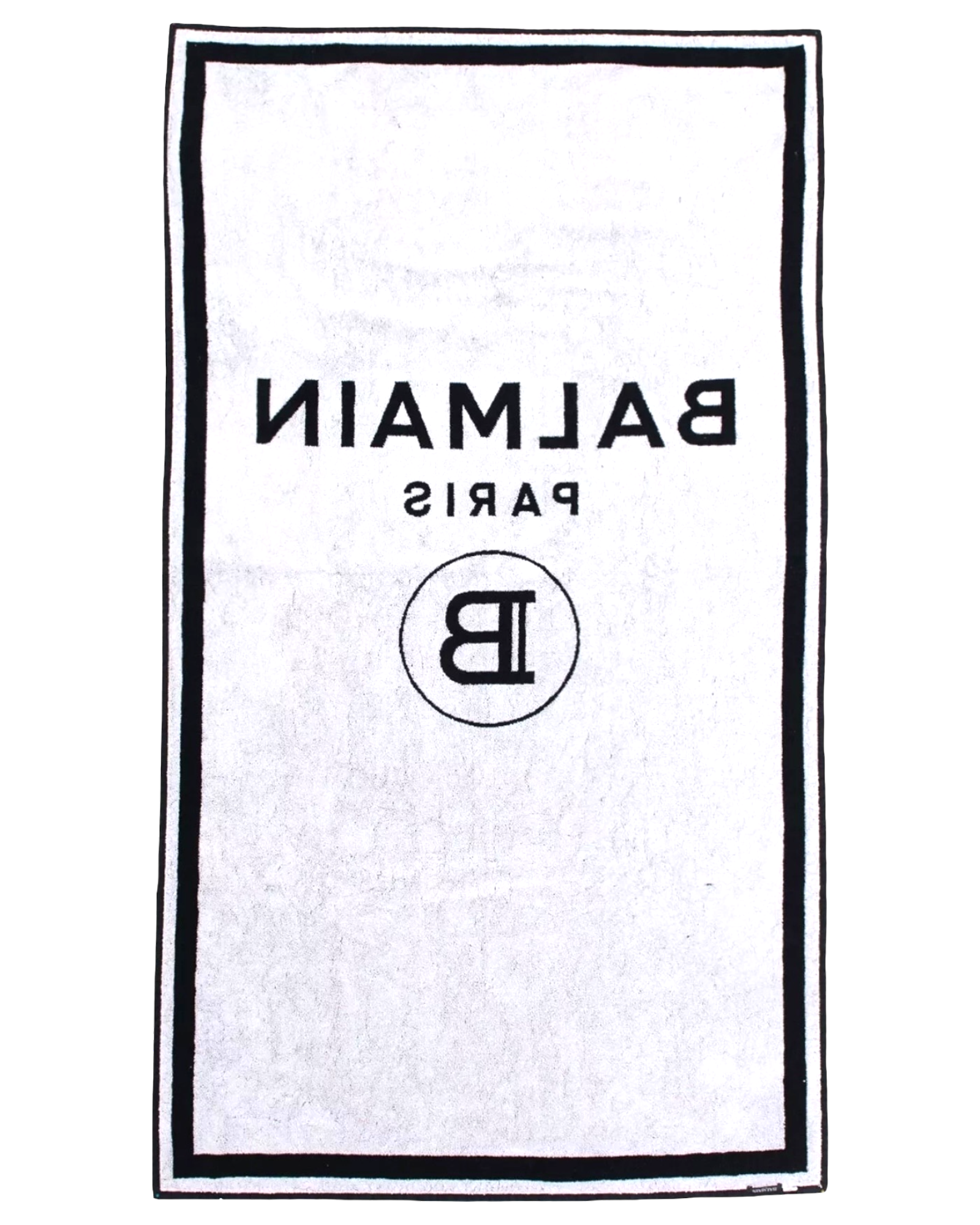 Balmain Paris Black Beach Towel