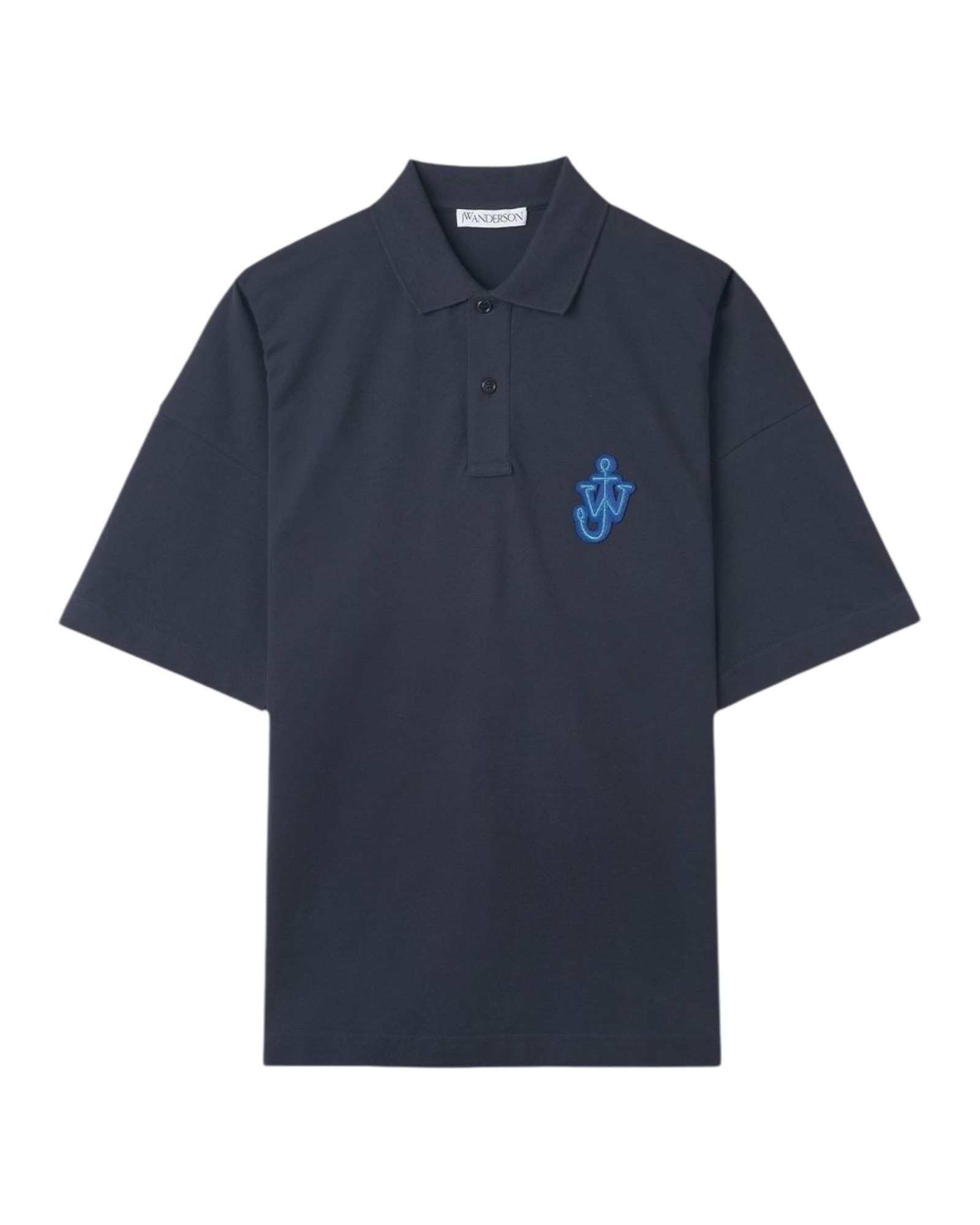 JW Anderson Anchor Patch Polo Shirt in Navy