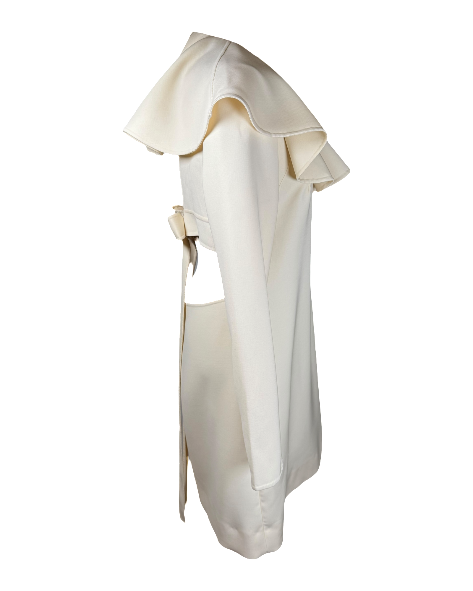 Valentino Ruffle Collar Sheath Dress