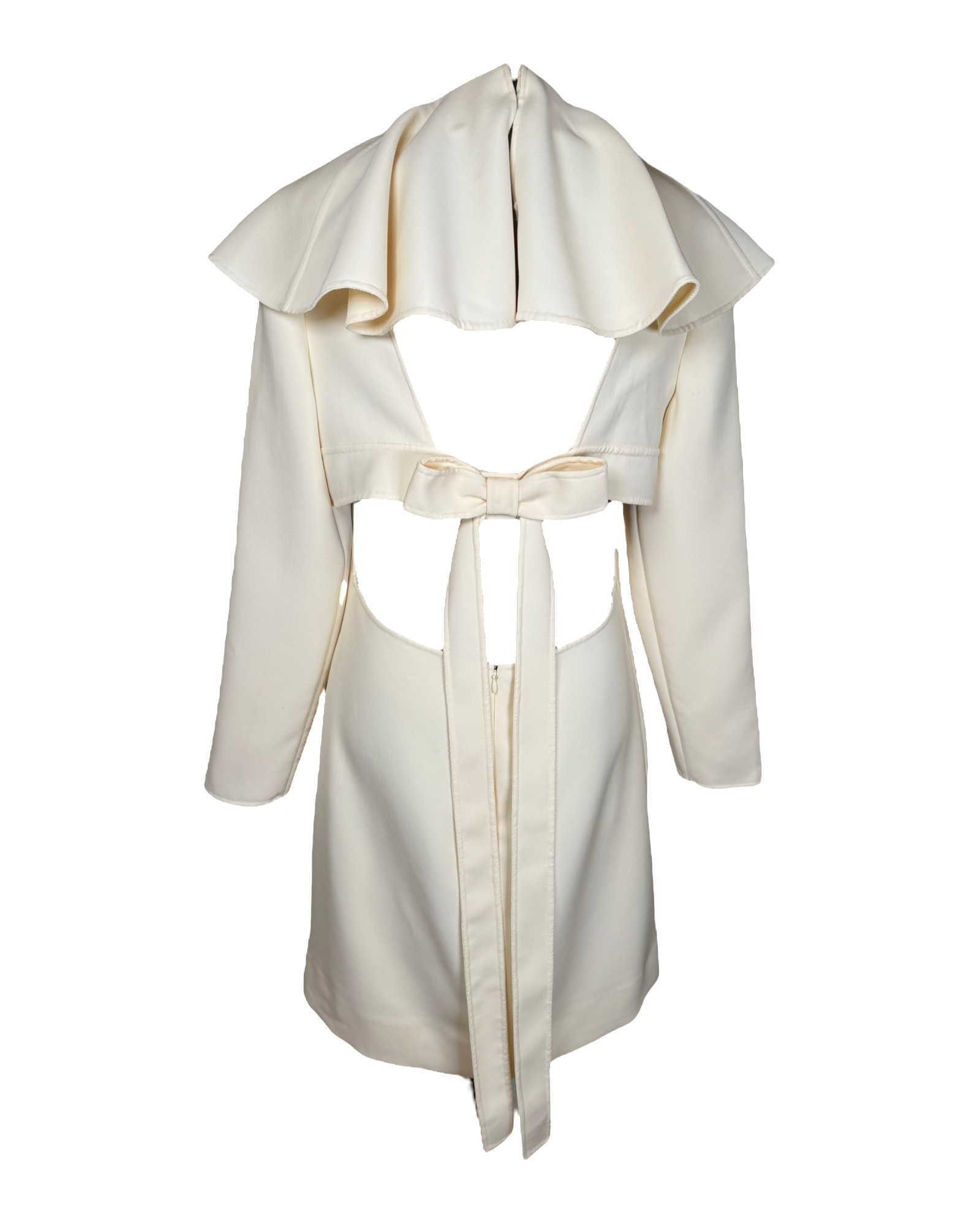 Valentino Ruffle Collar Sheath Dress