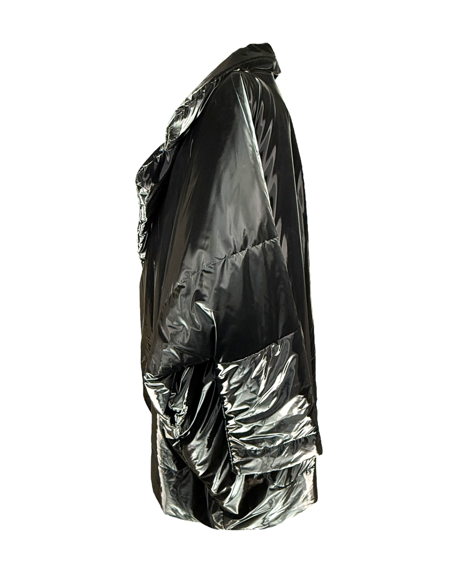 Saint Laurent Lacquered Effect Oversized Jacket