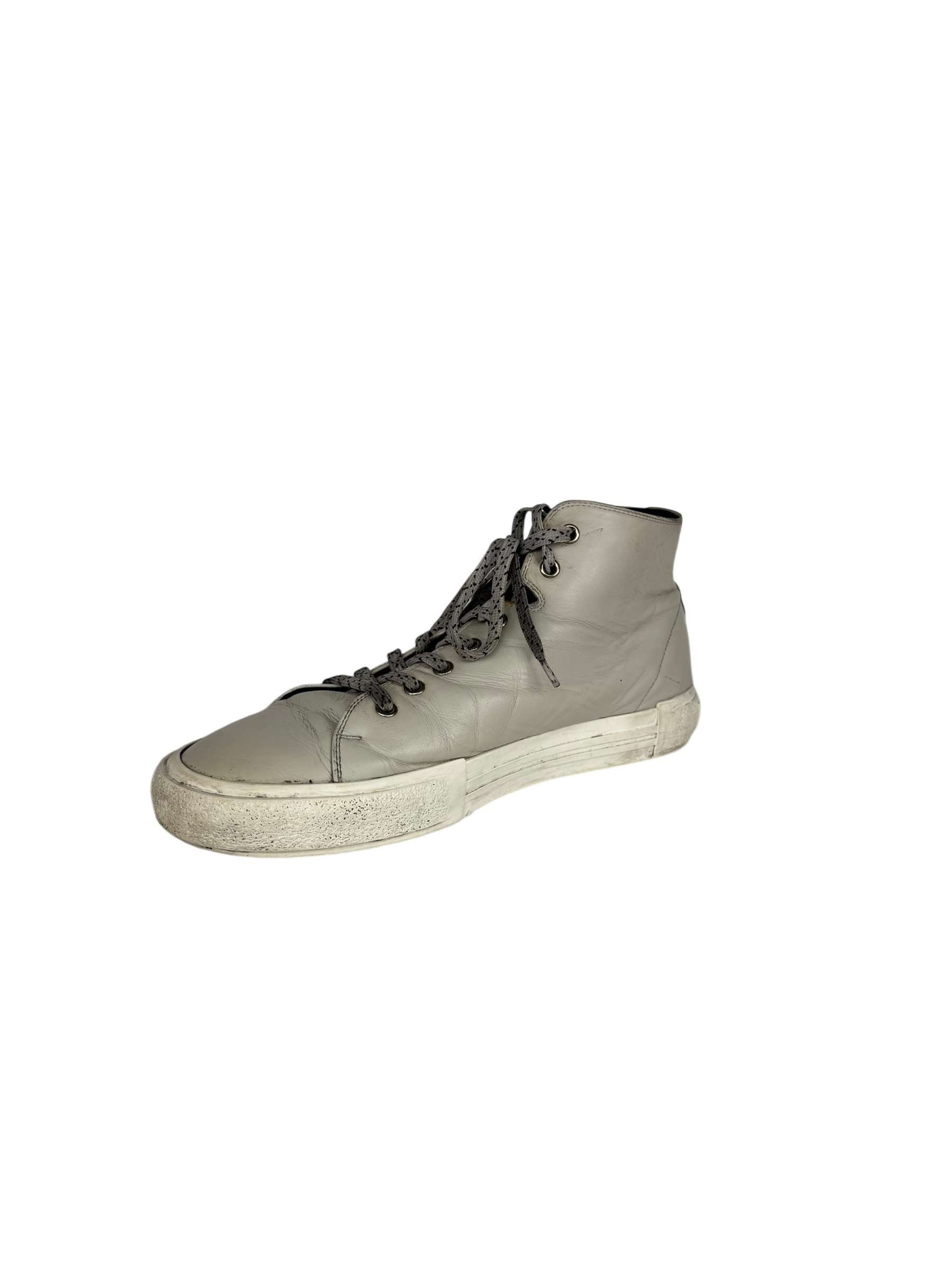 Fendi Calfskin Hi Tops in Grey