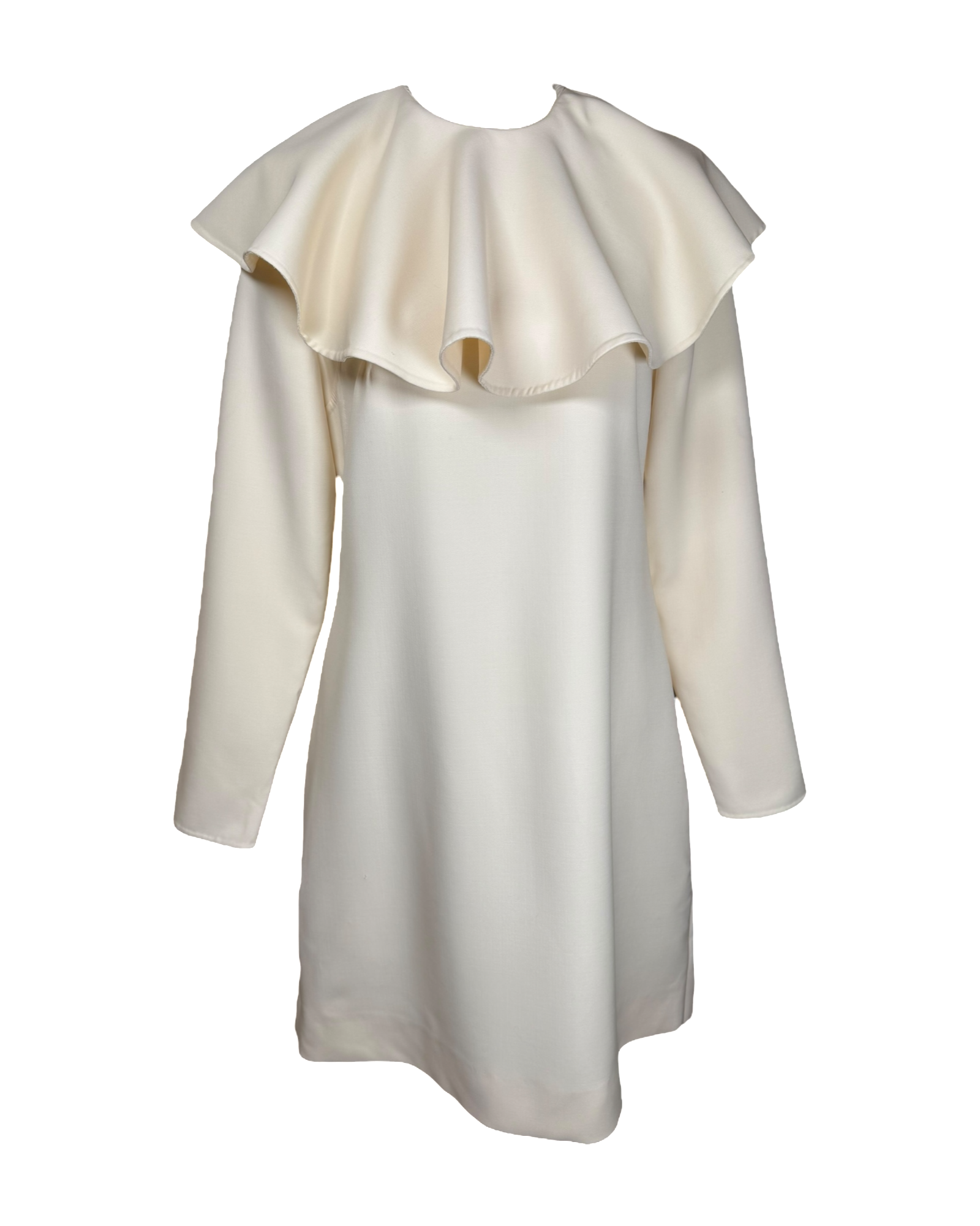 Valentino Ruffle Collar Sheath Dress