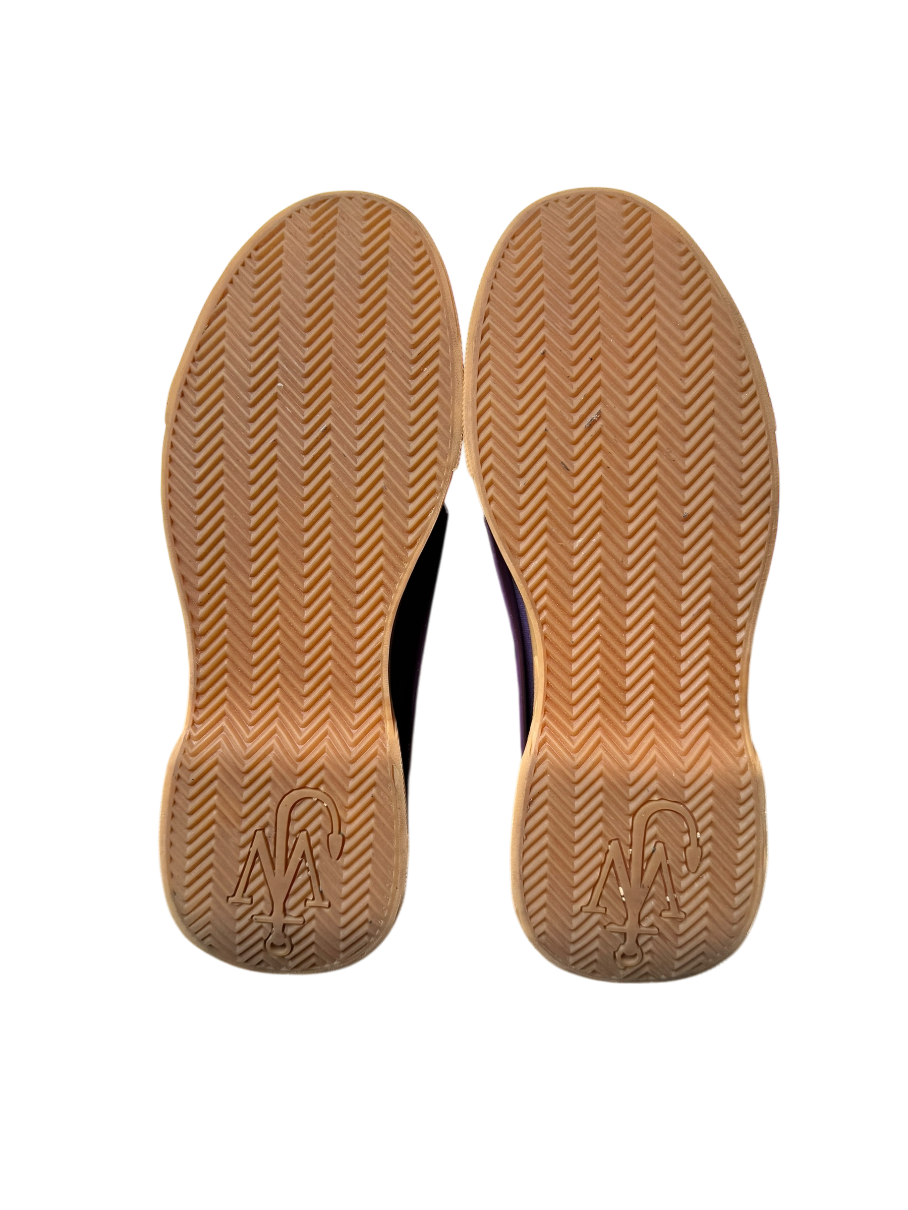 JW Anderson Paneled High Top Sneakers in Purple