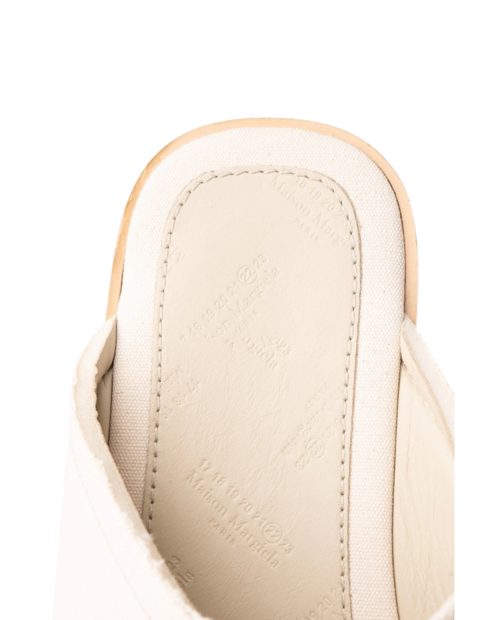 Maison Margiela Canvas Sandals in Off-White