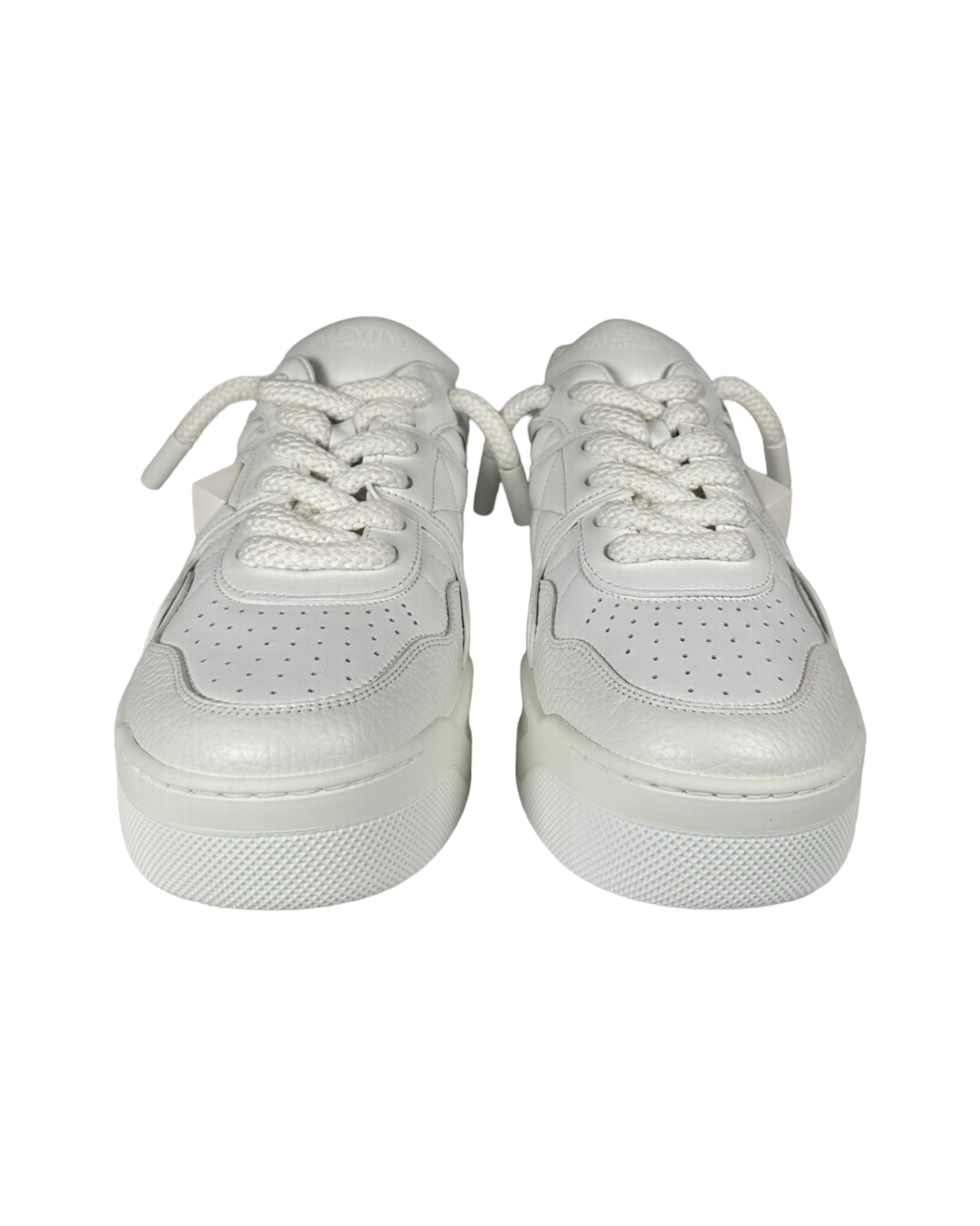 Valentino One Stud Sneakers in White