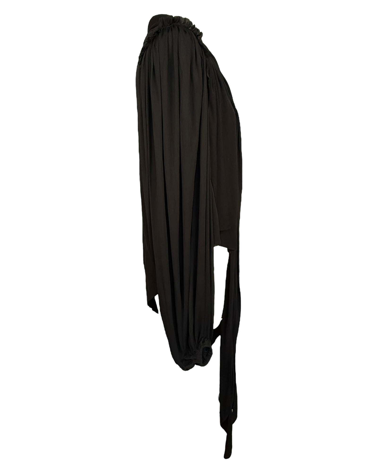 Loewe Asymmetric Bow-Tie Crepe Blouse