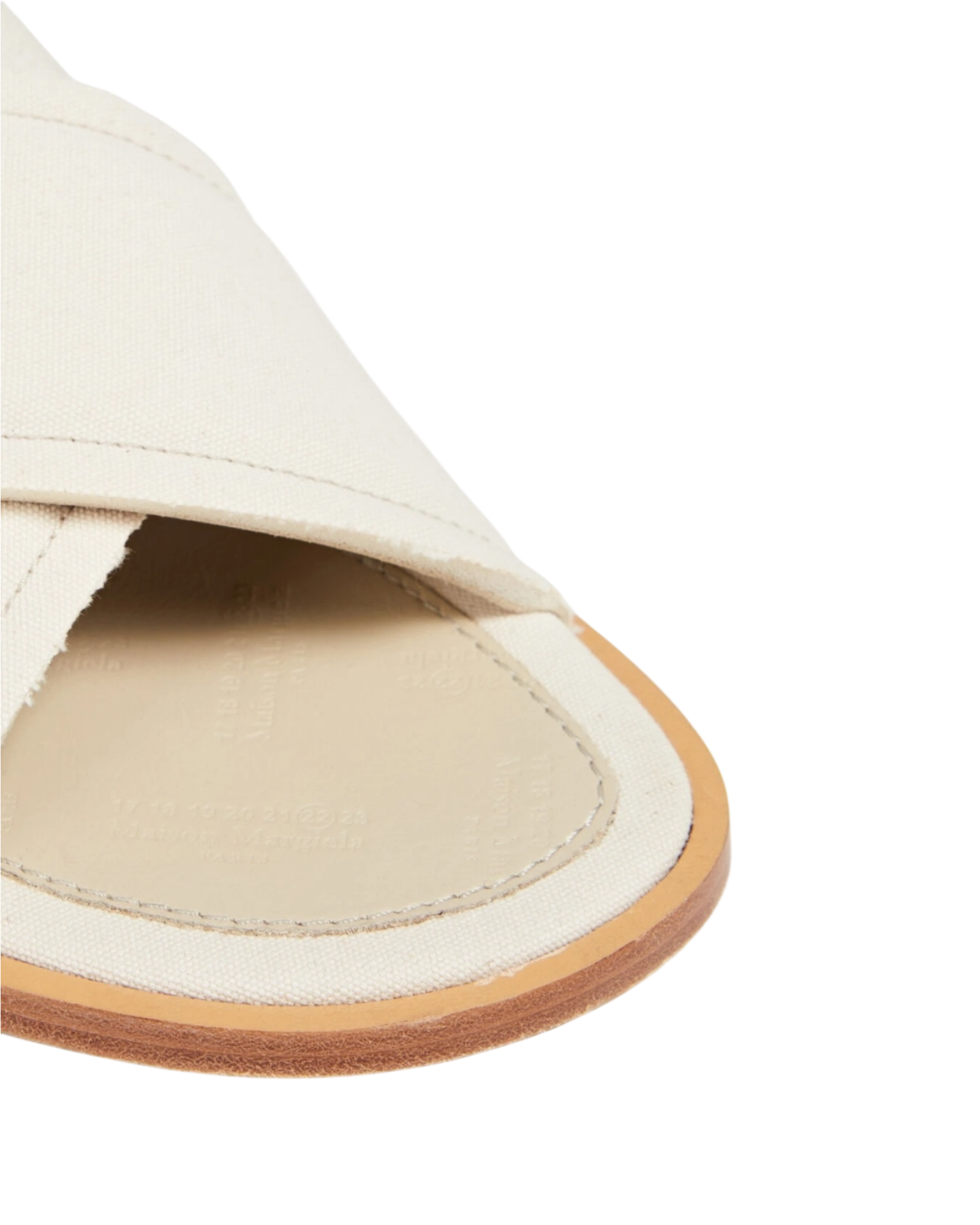 Maison Margiela Canvas Sandals in Off-White