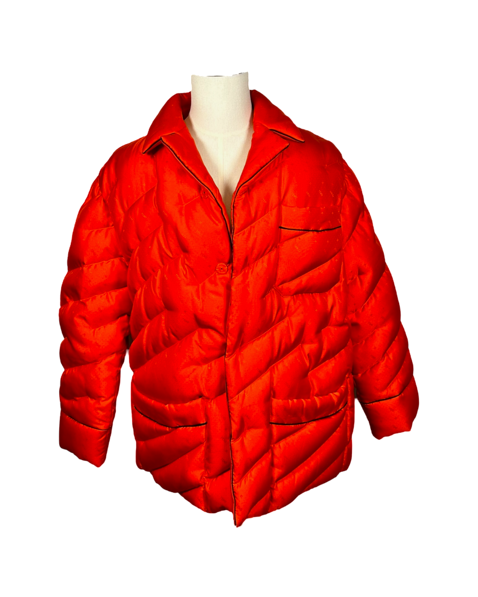 Fendi Down Jacket in Orange