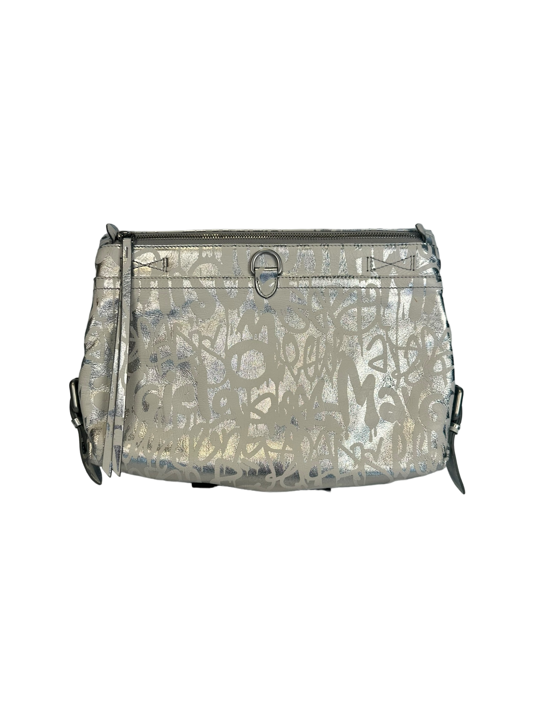 Maison Margiela Crinkle Leather Graffiti Clutch