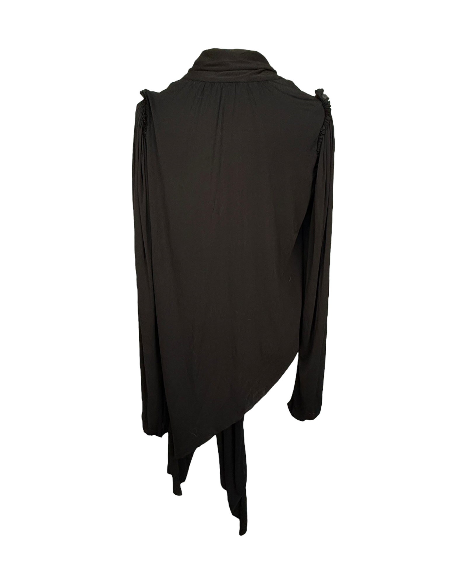 Loewe Asymmetric Bow-Tie Crepe Blouse