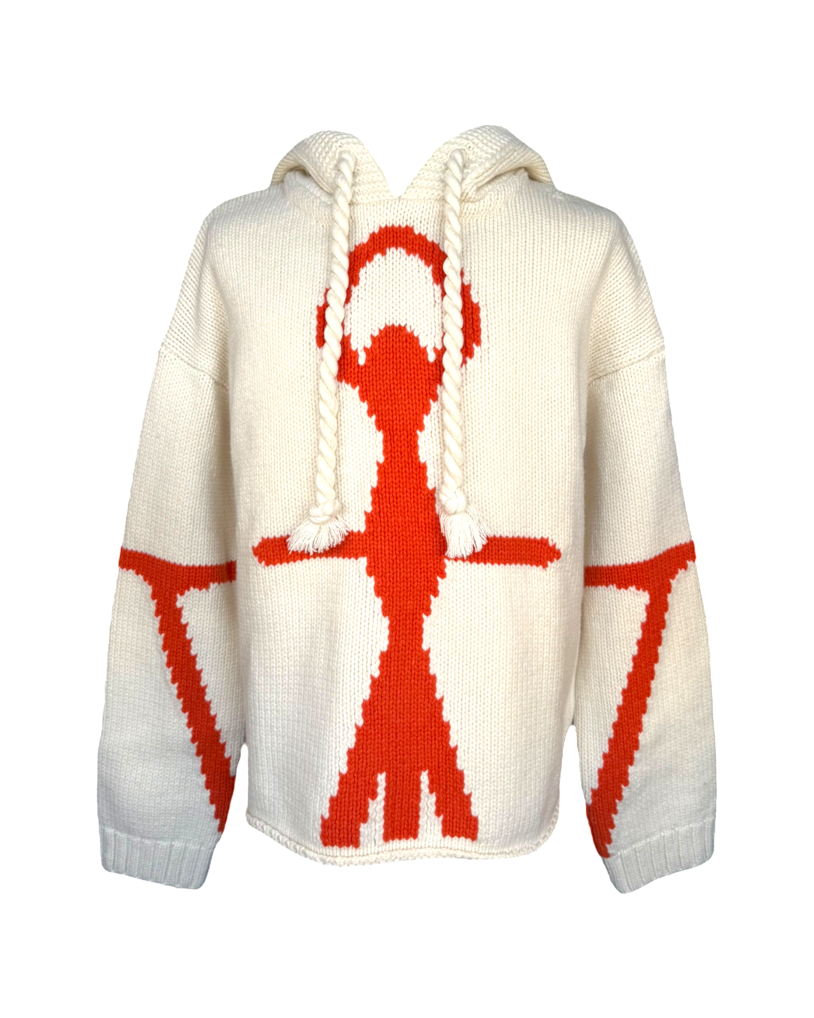 JW Anderson Anchor Logo Merino Hoodie