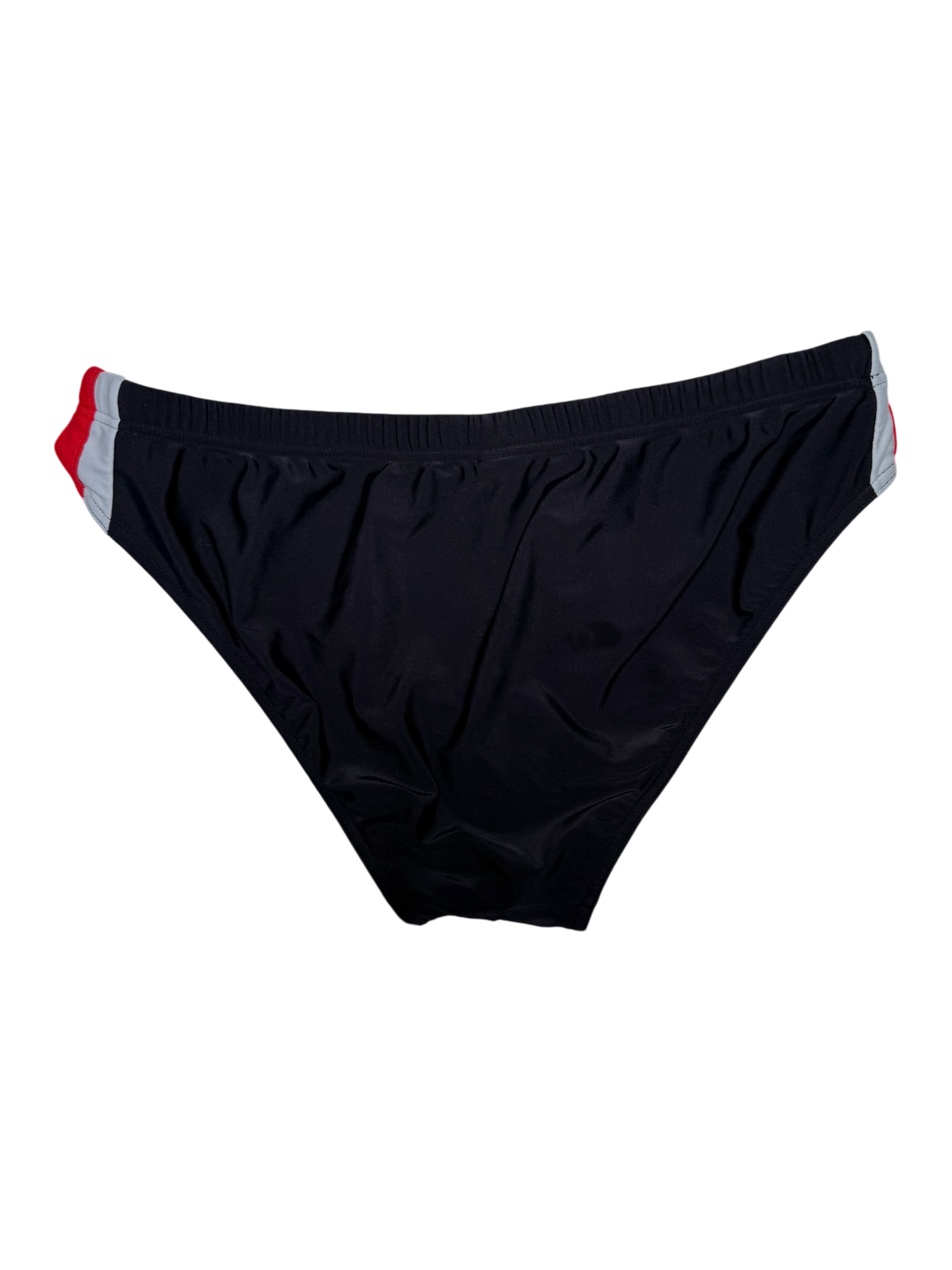 Moschino Side Band & Black Logo Swim Brief