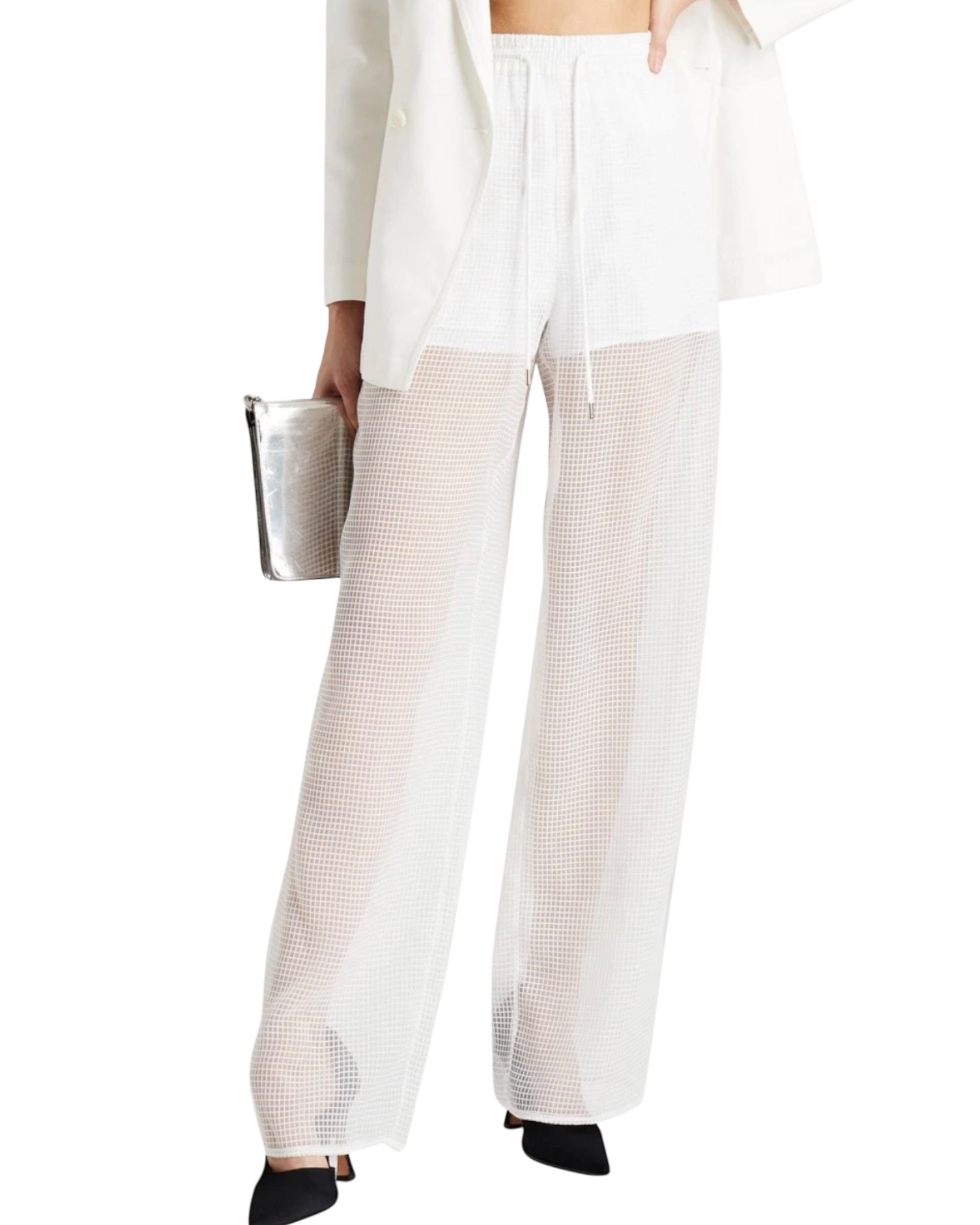Maison Margiela White Sheer Trousers