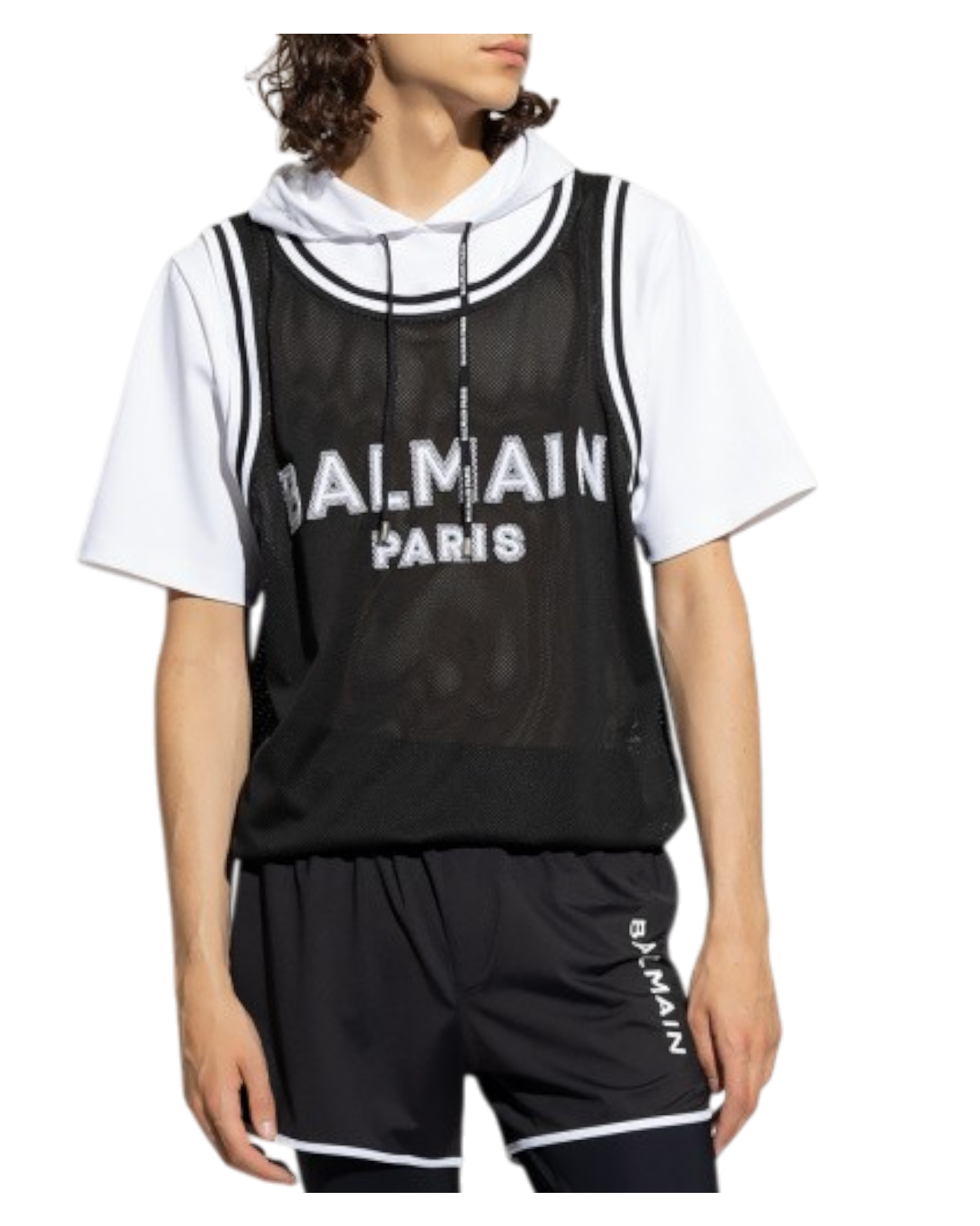 Balmain Logo-Print Hoodie