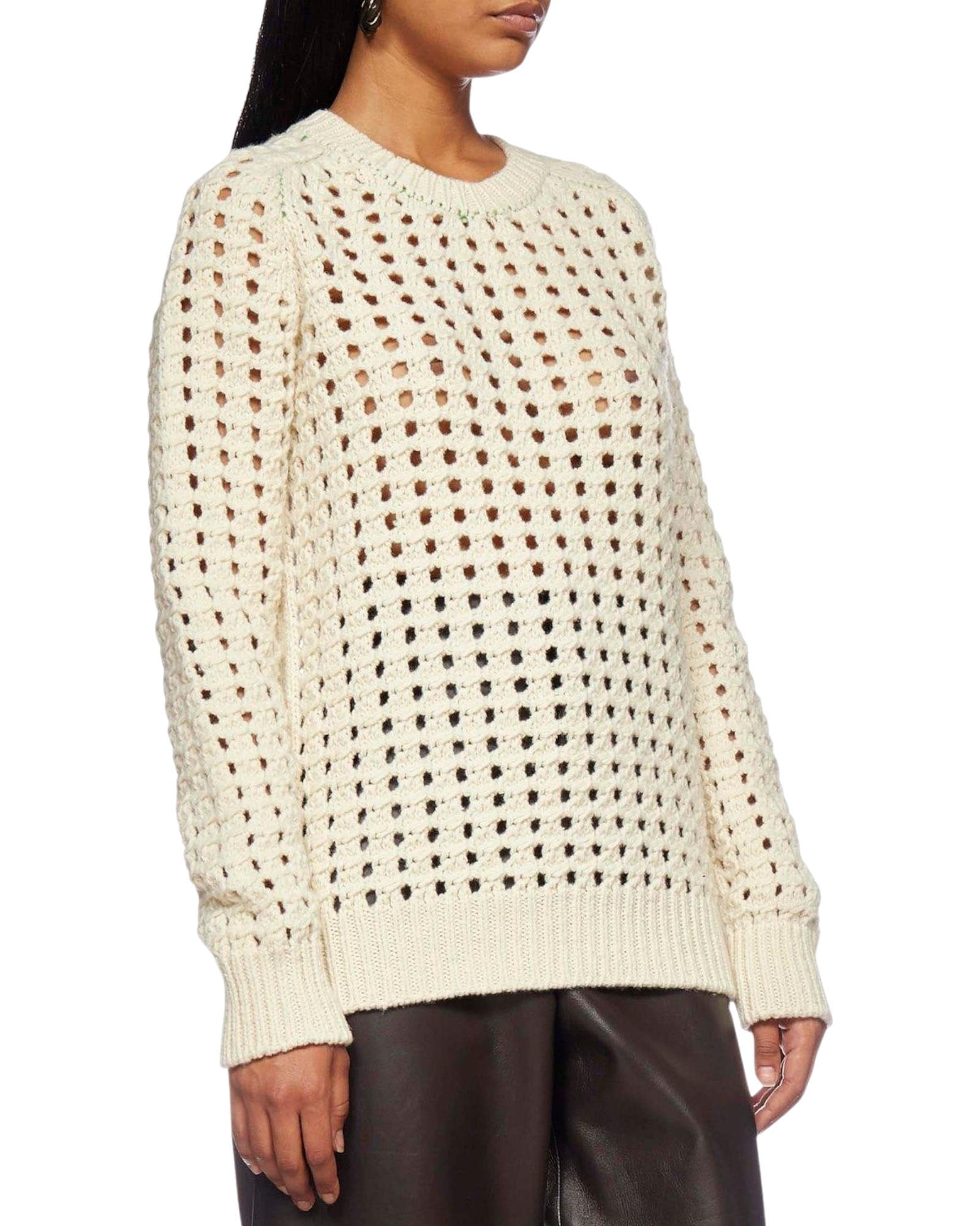 Bottega Veneta Open-Knit Crewneck Jumper