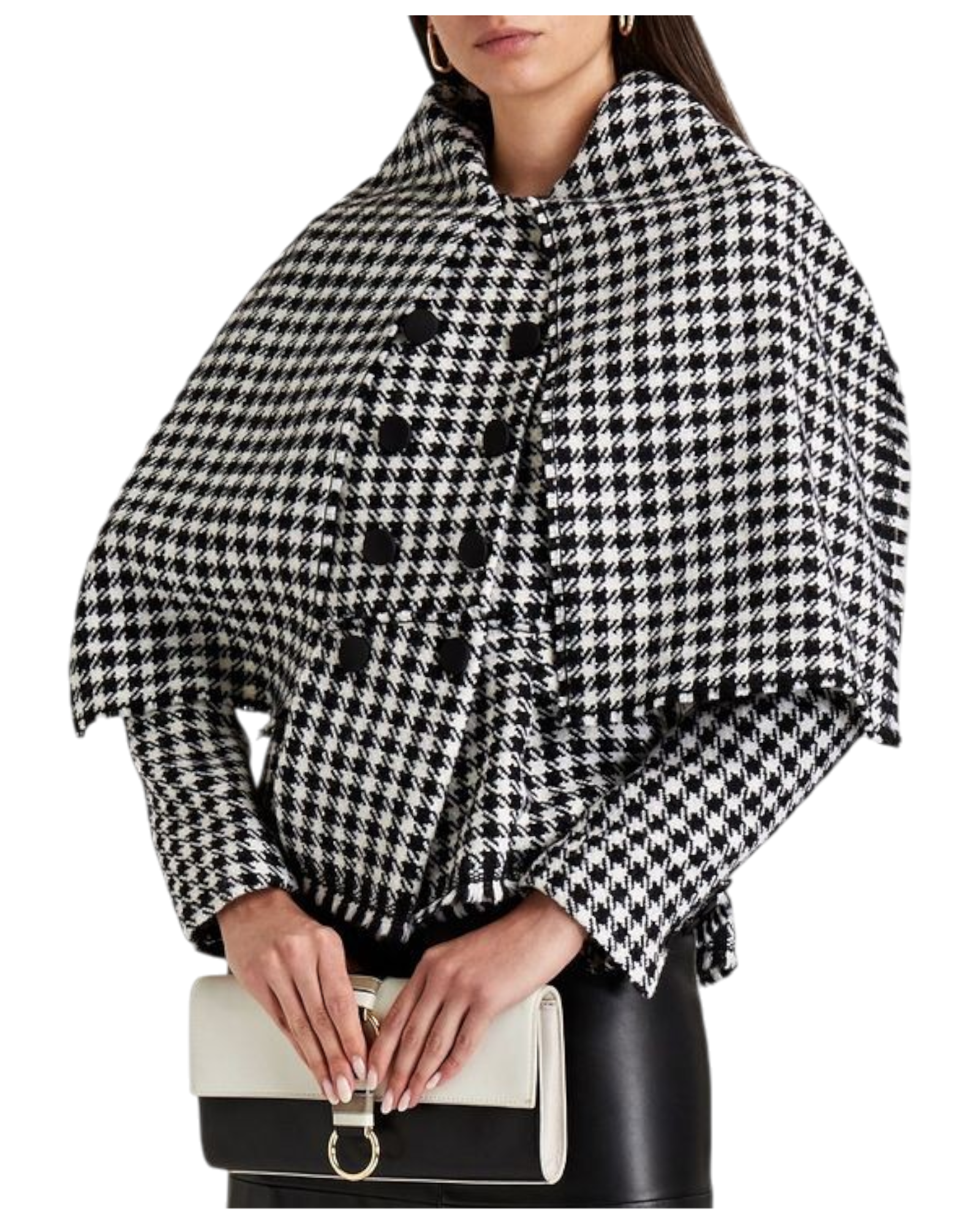 Dolce & Gabbana Double-breasted Houndstooth Wool-Blend Tweed Jacket