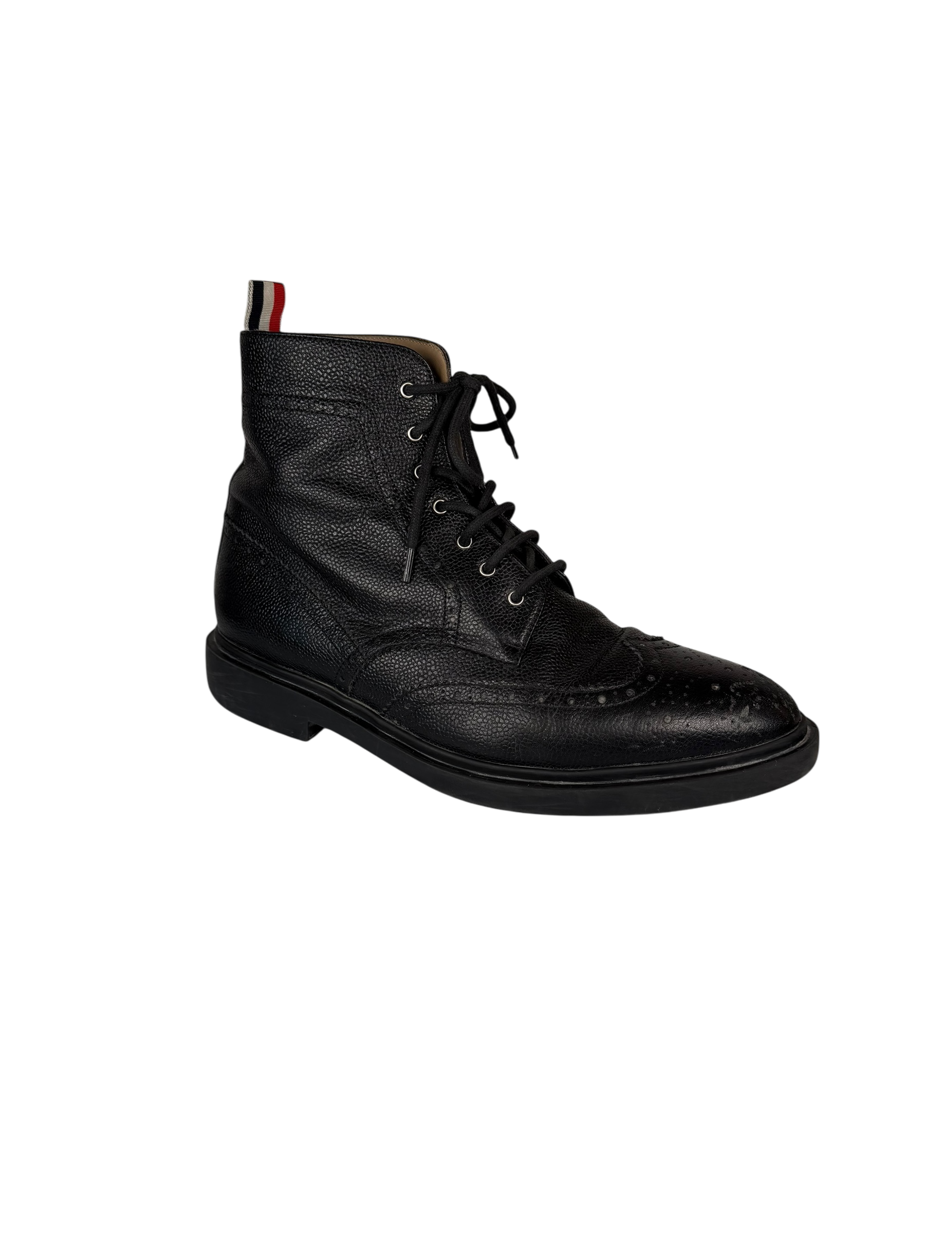 Thom Browne Pebble Grain Wingtip Boots