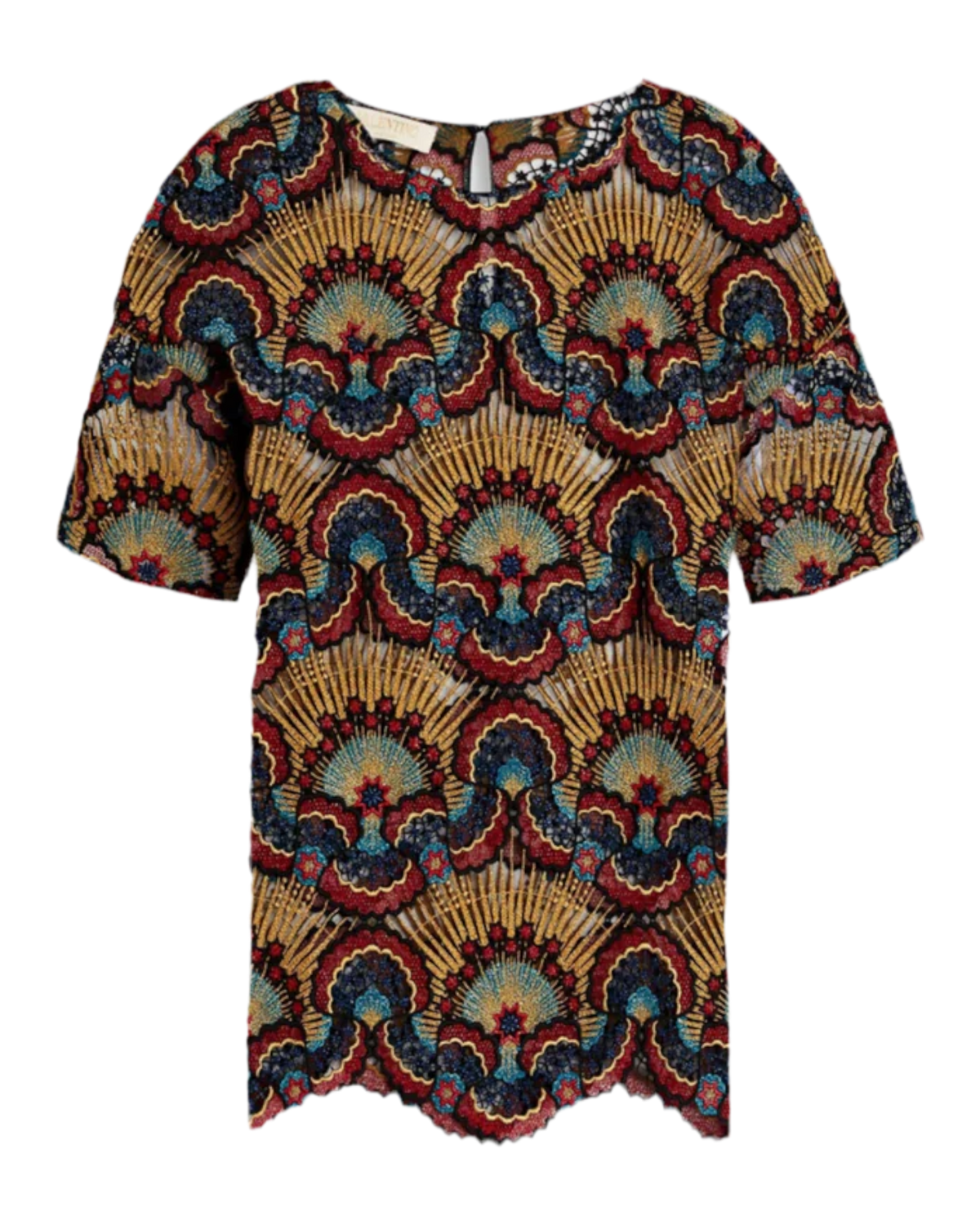 Valentino Red Embroidered Shirt