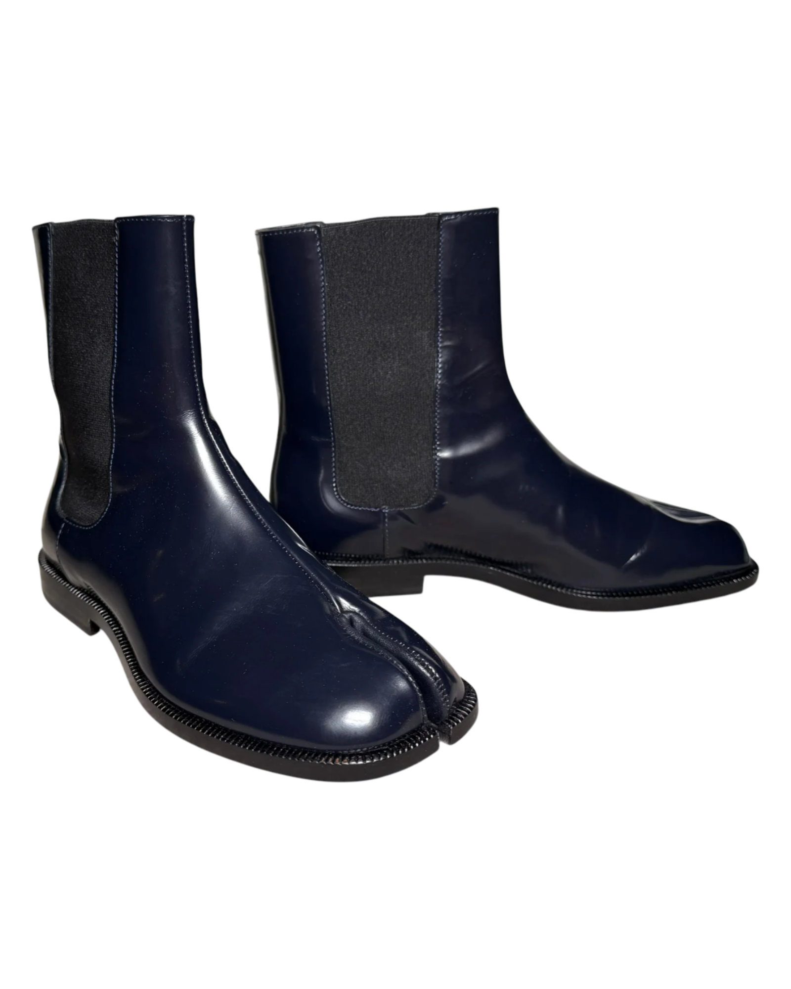 Maison Margiela Patent Leather Tabi Ankle Boot