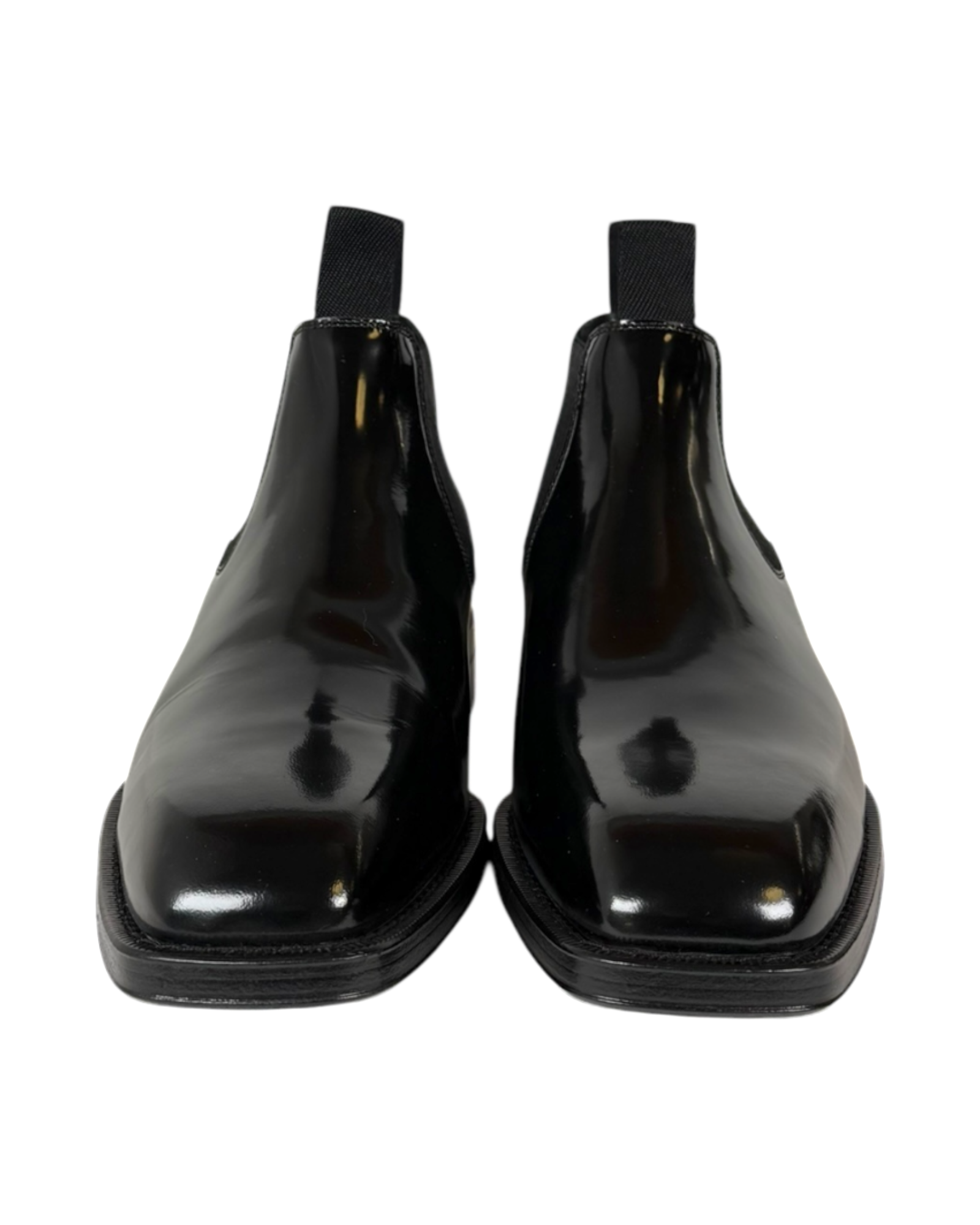 Burberry Patent Leather Chelsea Boot