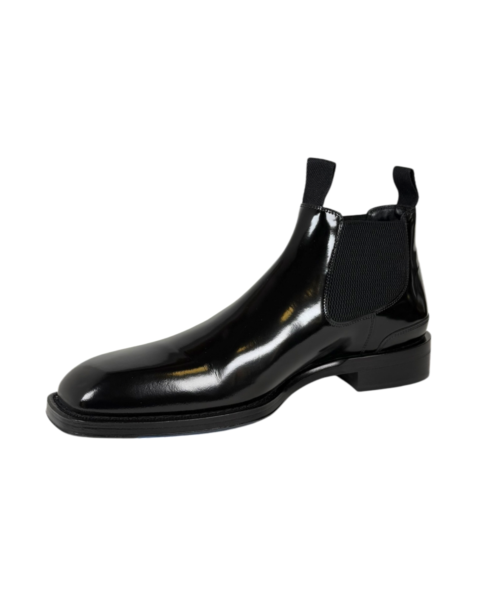 Burberry Patent Leather Chelsea Boot