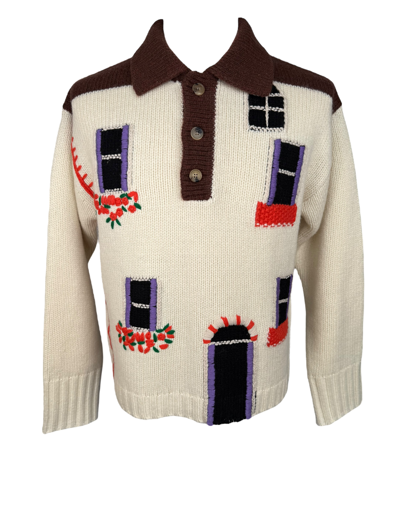 JW Anderson House Knit Polo Sweater