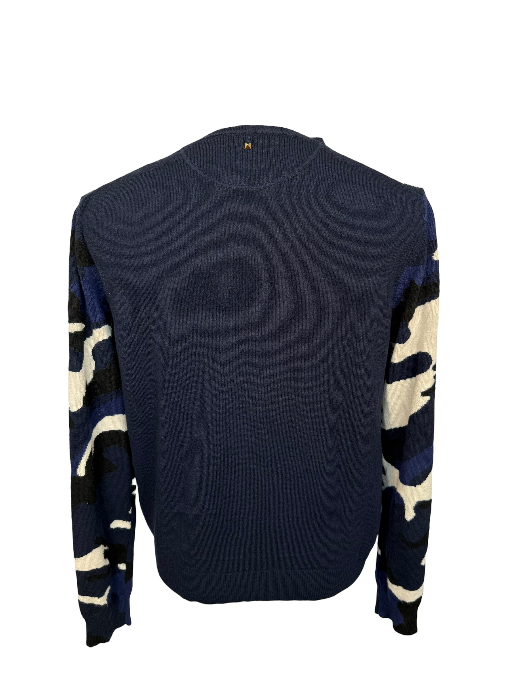 Valentino Camoflauge Print Crew Neck Sweatshirt