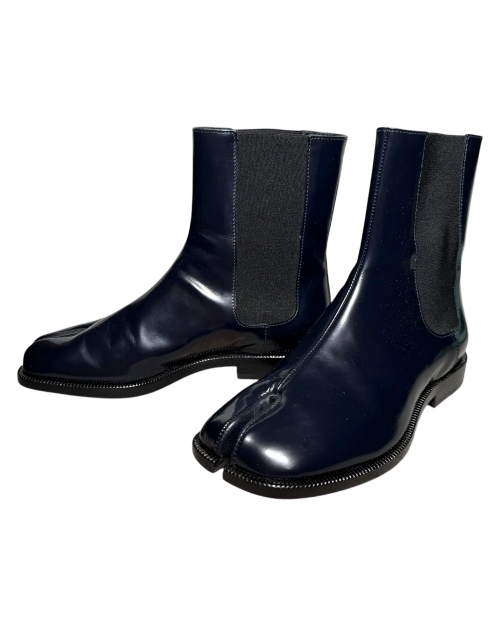 Maison Margiela Patent Leather Tabi Ankle Boot