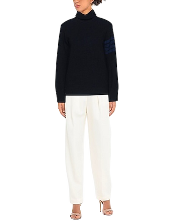 Thom Browne Tonal 4-Bar Waffle-Knit Turtleneck Sweater