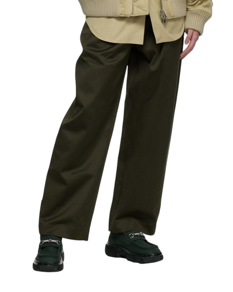 Burberry Creeper Clamp Loafers in Green Nubuck